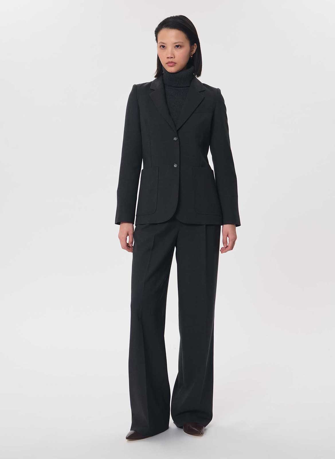 Veste de blazer cintrée TARA JARMON Gris