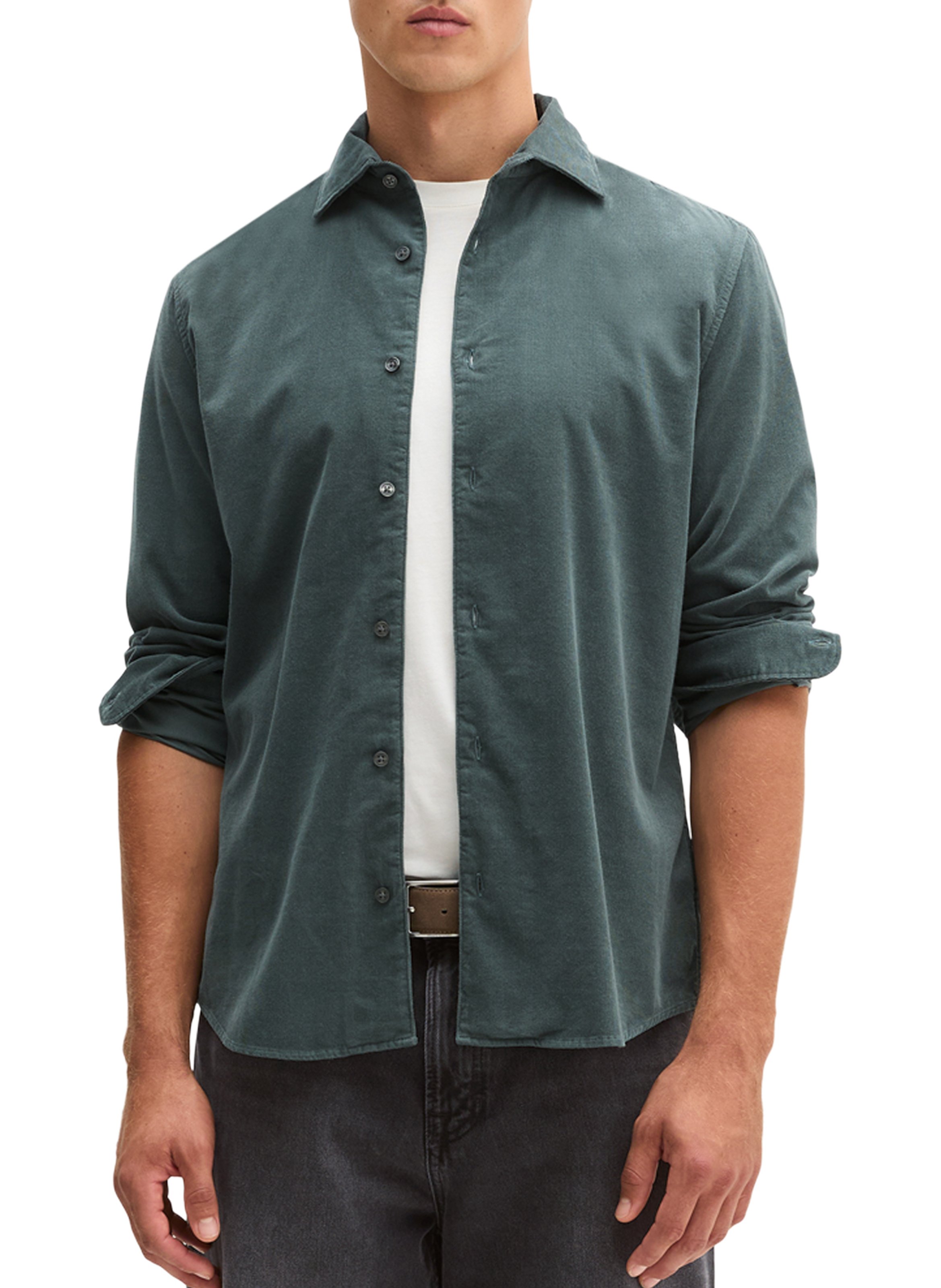Katoenen blouse met klassieke kraag MARC O'POLO Grijs
