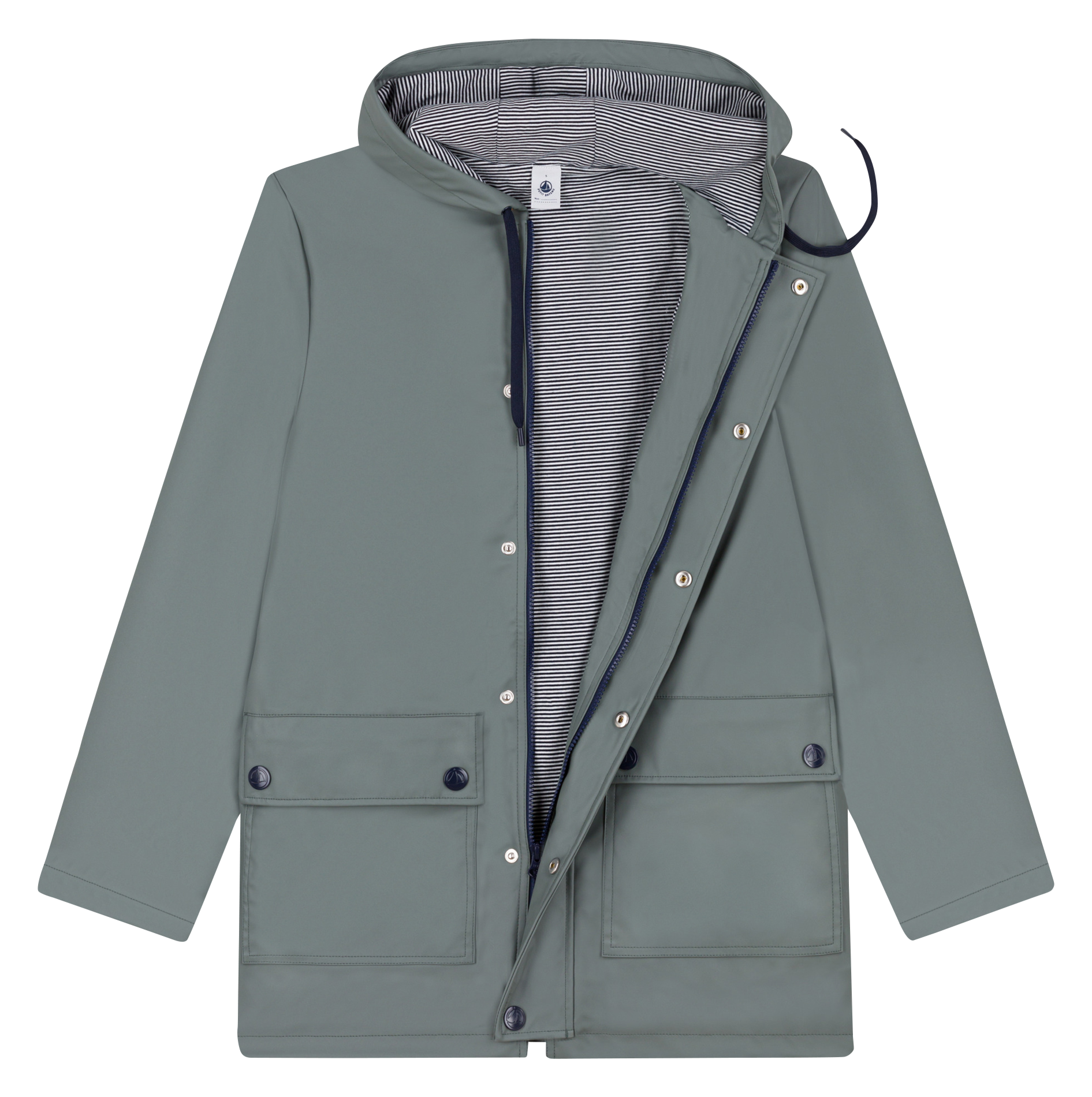 Regenjacke mit Kapuze Grun