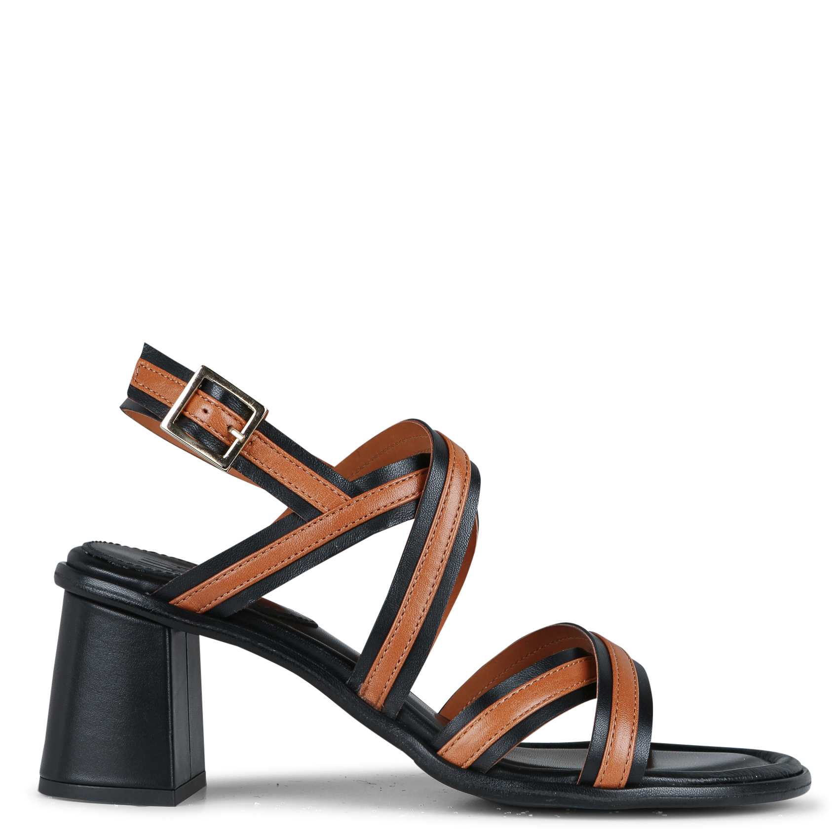 Heeled leather sandals BILLI BI Multicolored