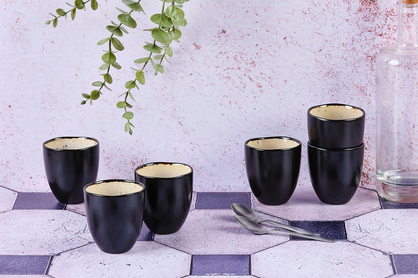 Iris cup 15cl - 6 pieces - ivory white BJORN White