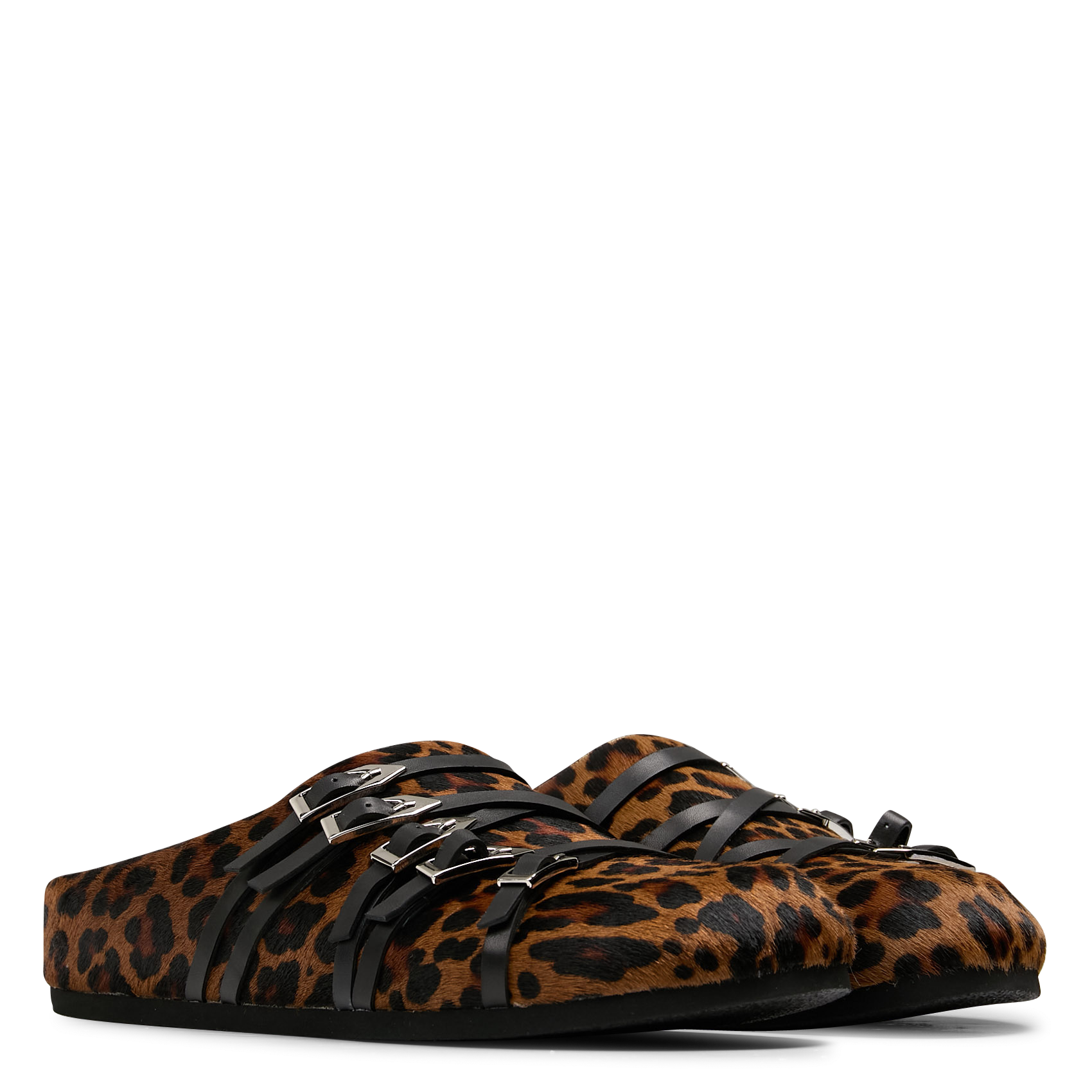 Mules à motif léopard MI/MAI Multicolore