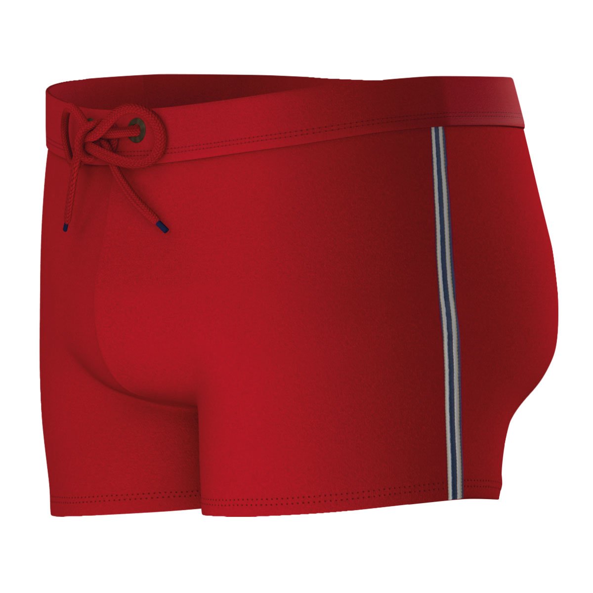 French-made recycled fiber swimming boxers EMINENCE Red