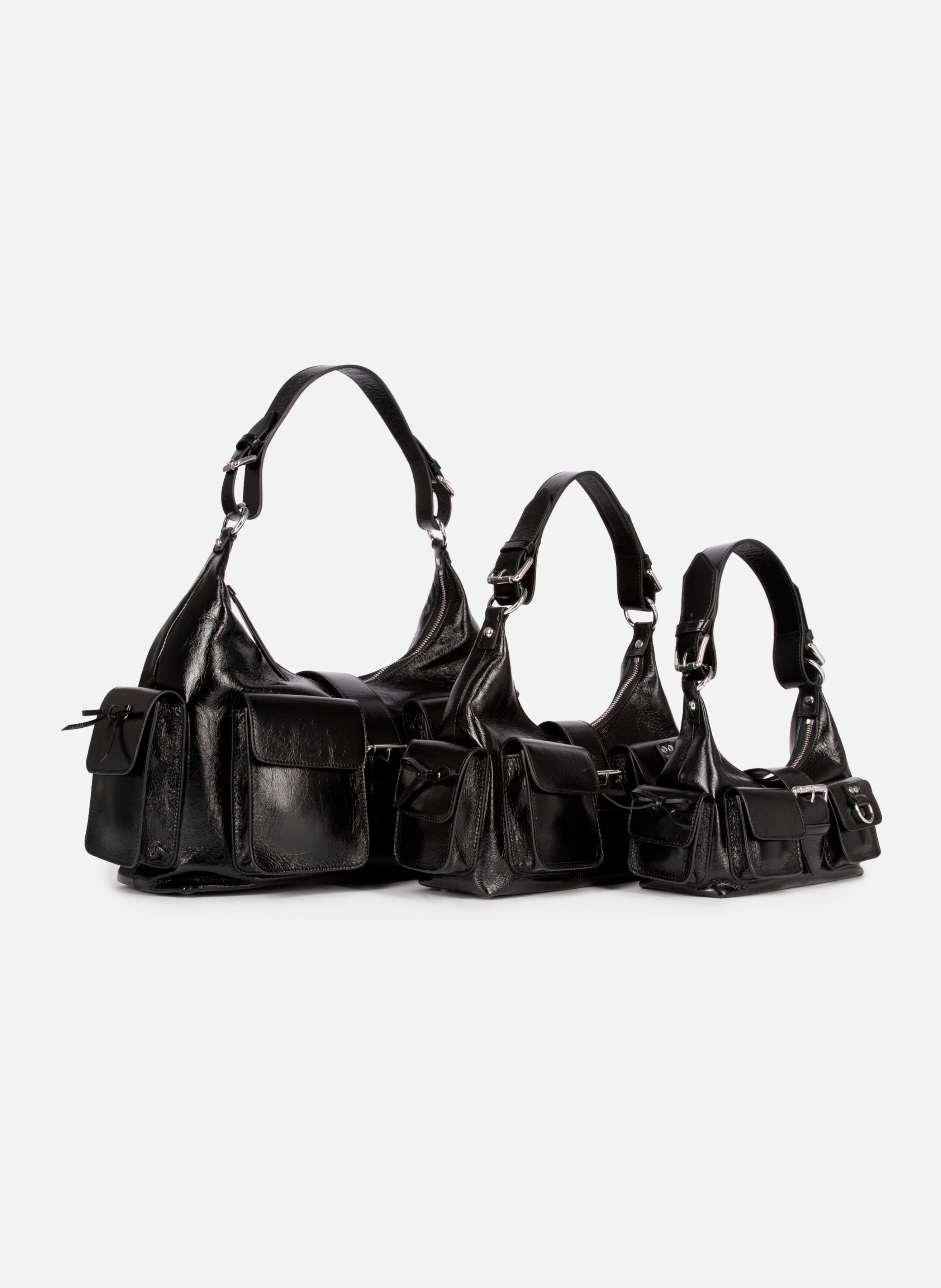 Amelia leather handbag Black
