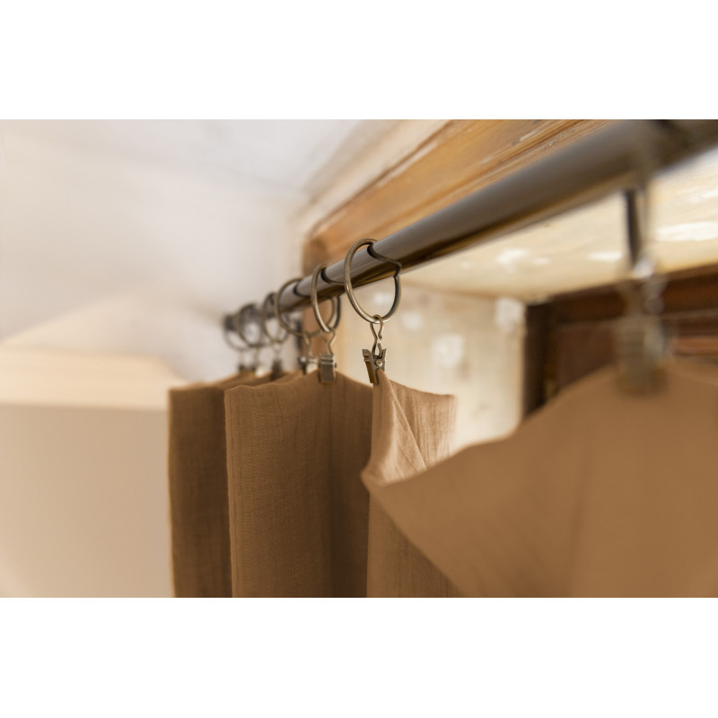 Blackout and Thermal Curtains L'EFFET PAPILLON Brown