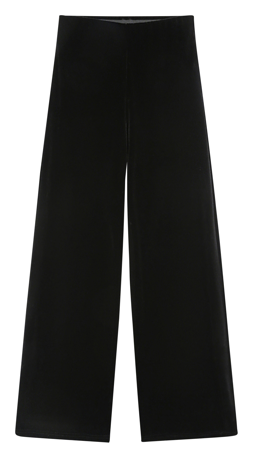 Pantalon taille haute élastiqué en velours GRACE ET MILA Noir