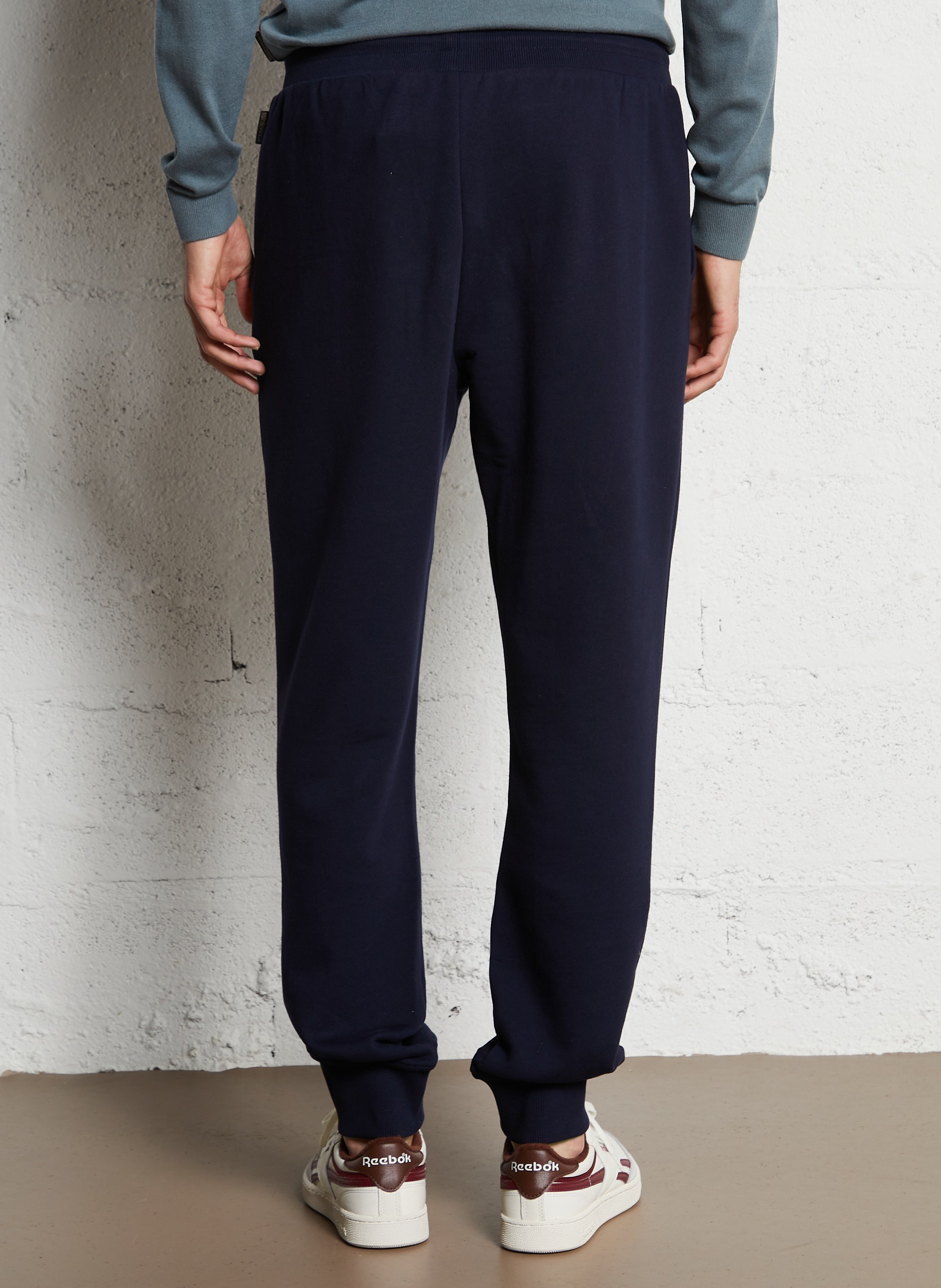 High-waisted cotton joggers NAPAPIJRI Blue