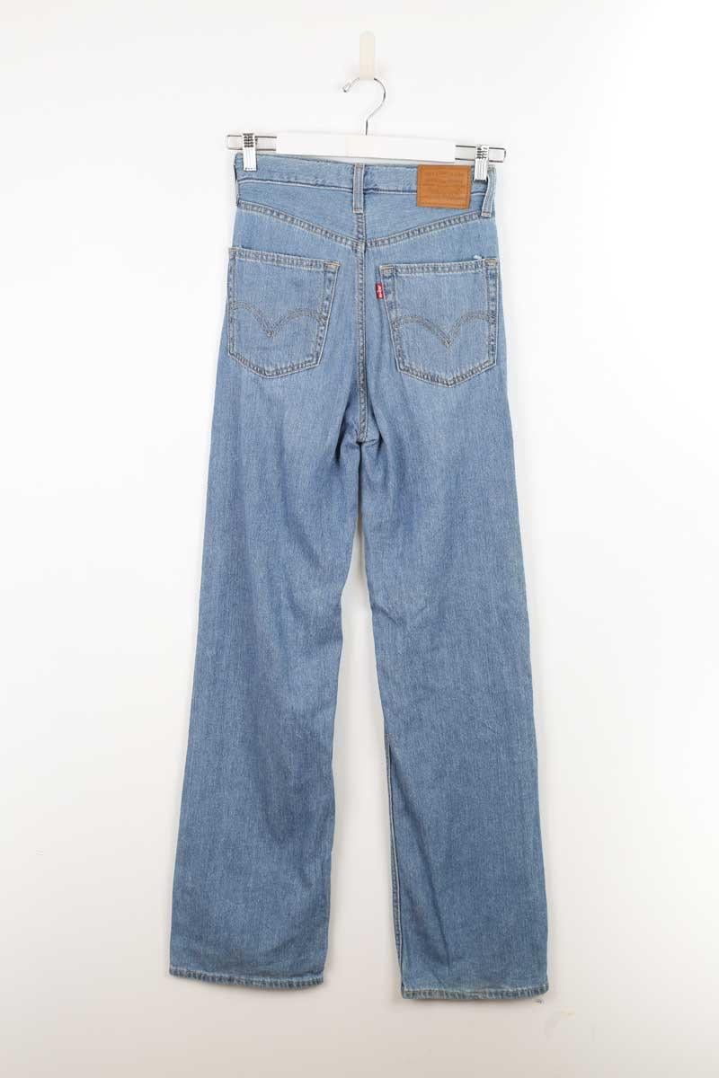 Wide leg cotton jeans LEVI'S - Seconde main Blue