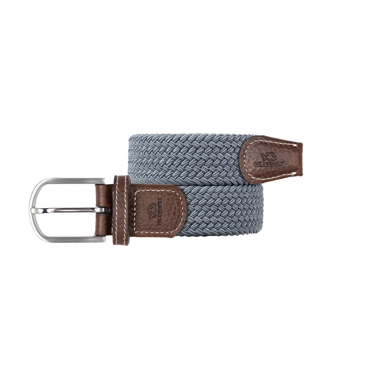 Solid Elastic Braided Belt  Gris