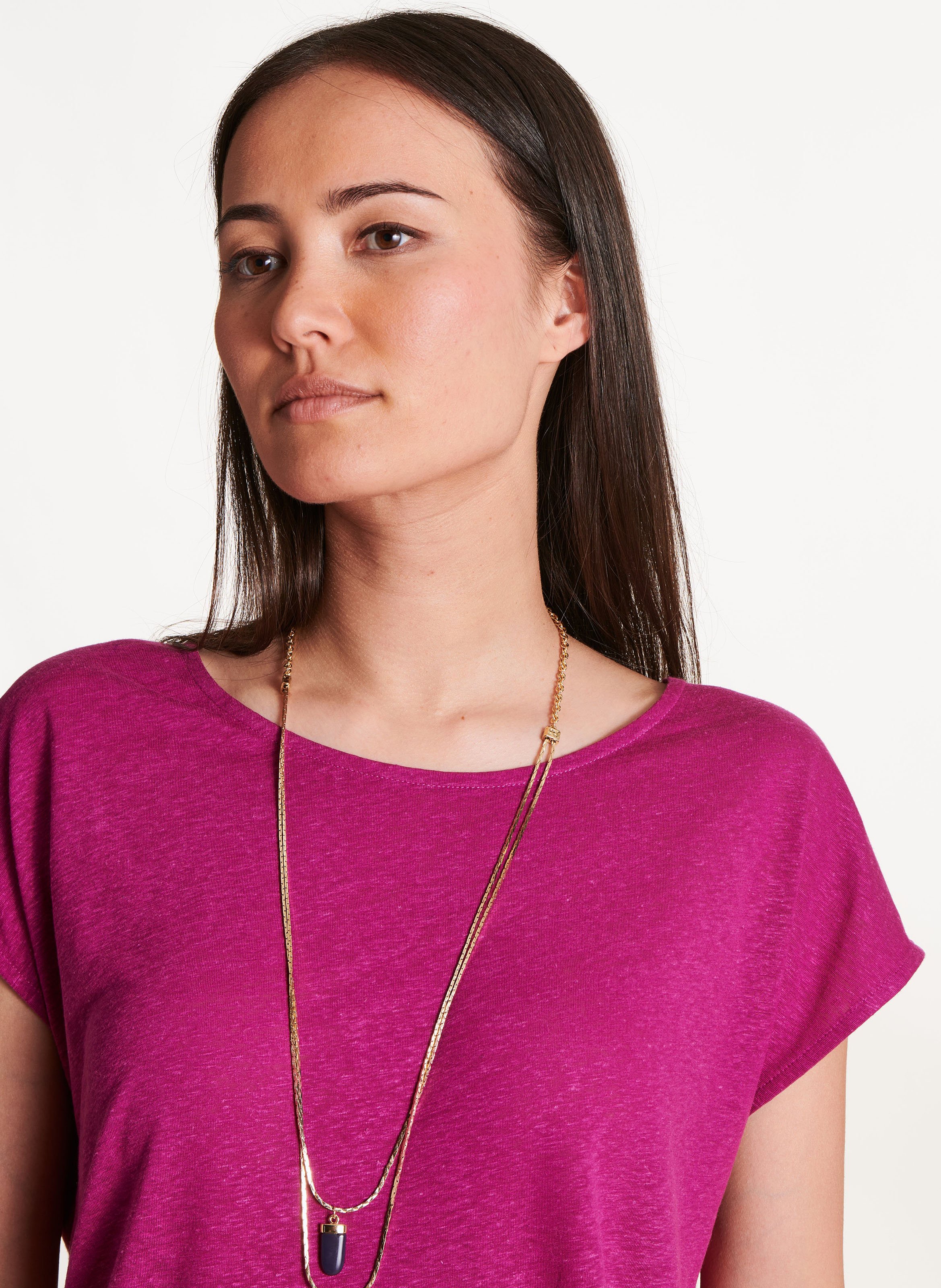 Round-neck oversized T-shirt LA FEE MARABOUTEE Pink