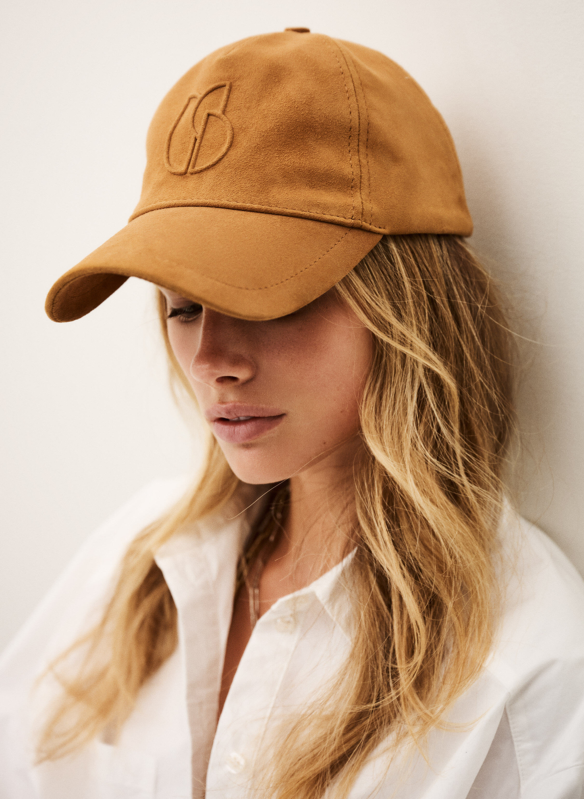 Casquette en cuir BA&SH Marron