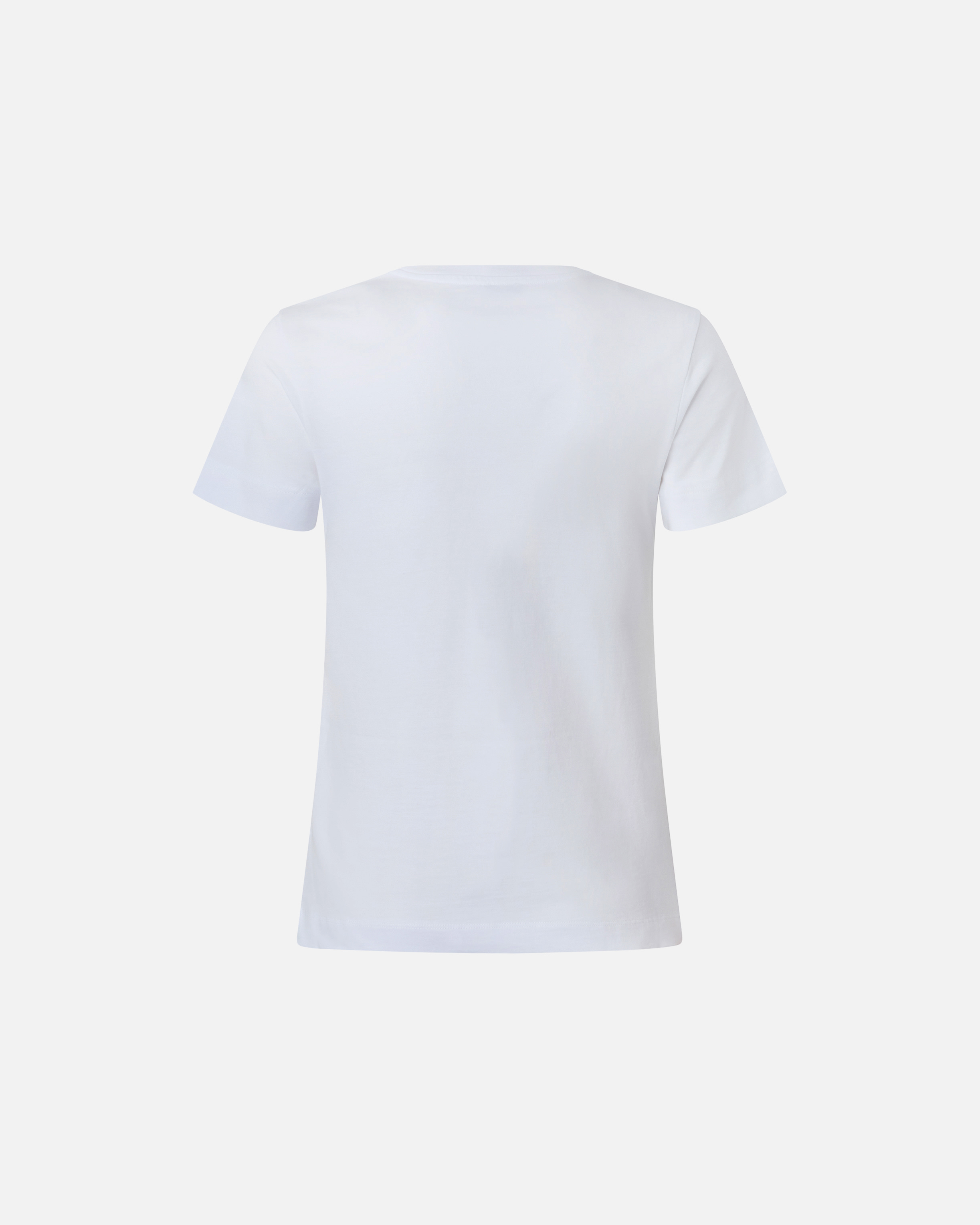 T-shirt with love birds embroidery PINKO White