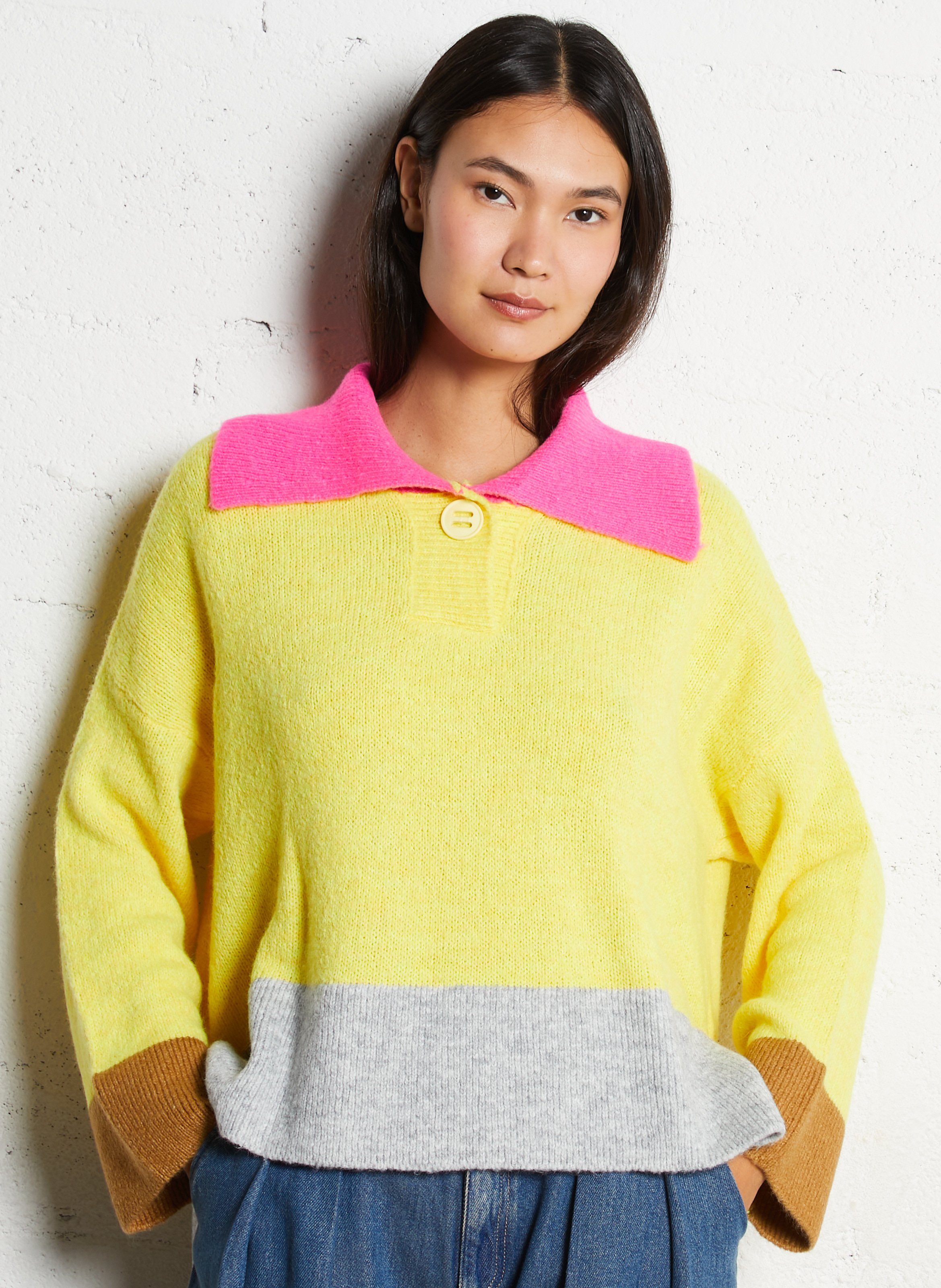 Pull oversize col classique  DR BLOOM