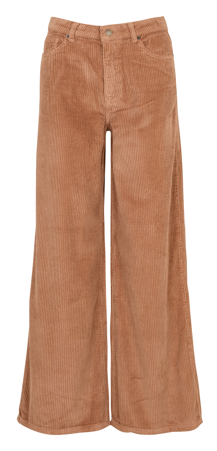 Corduroy cropped pants KOOKAI Brown