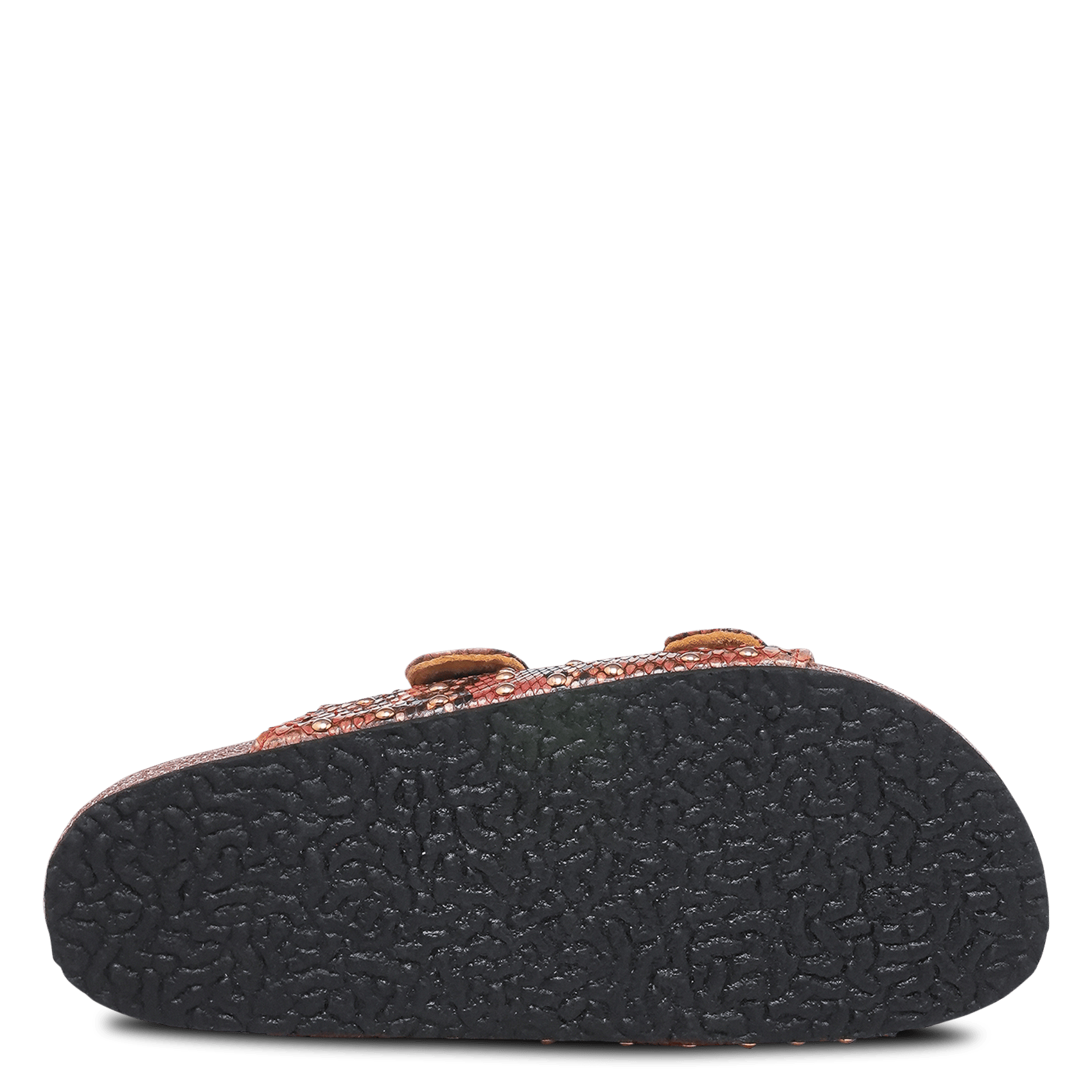 Sandales plates python à brides en cuir CLARIS VIROT Rose