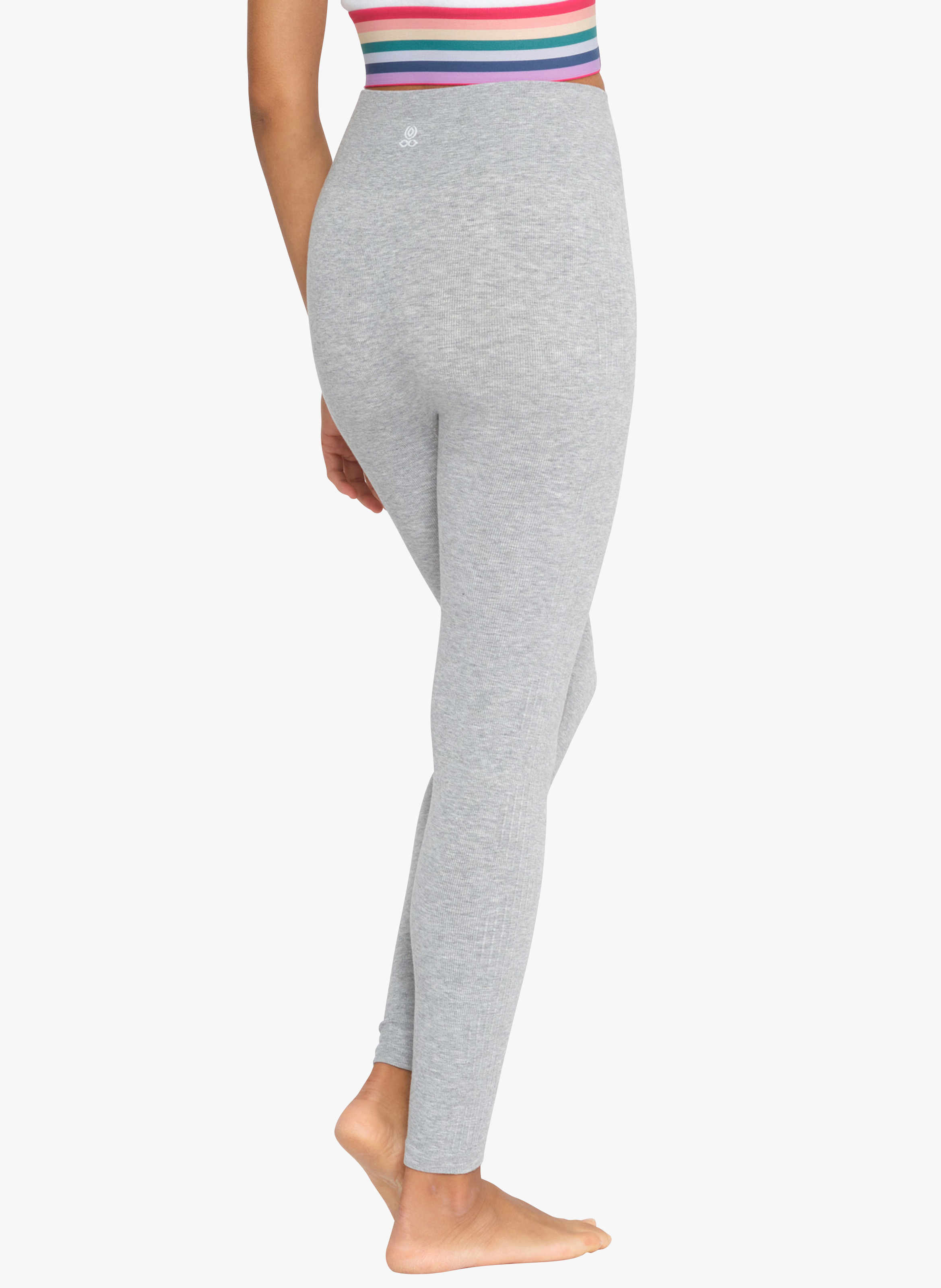 Yoga-Leggings aus Bambusfaser-Mix YOGA SEARCHER Grau