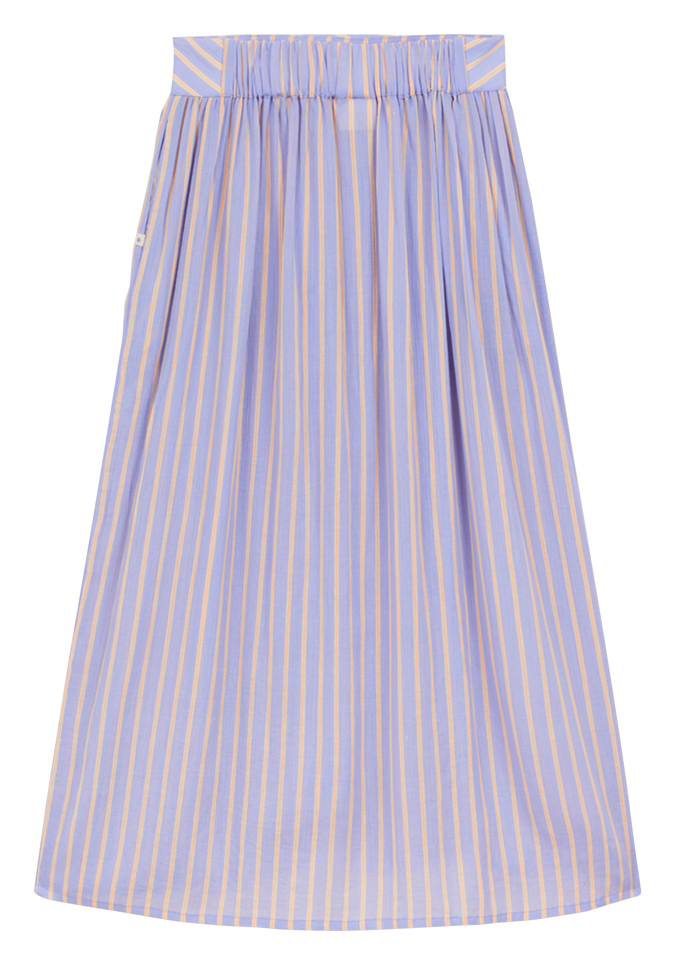 Organic cotton A-line midi skirt A.P Purple