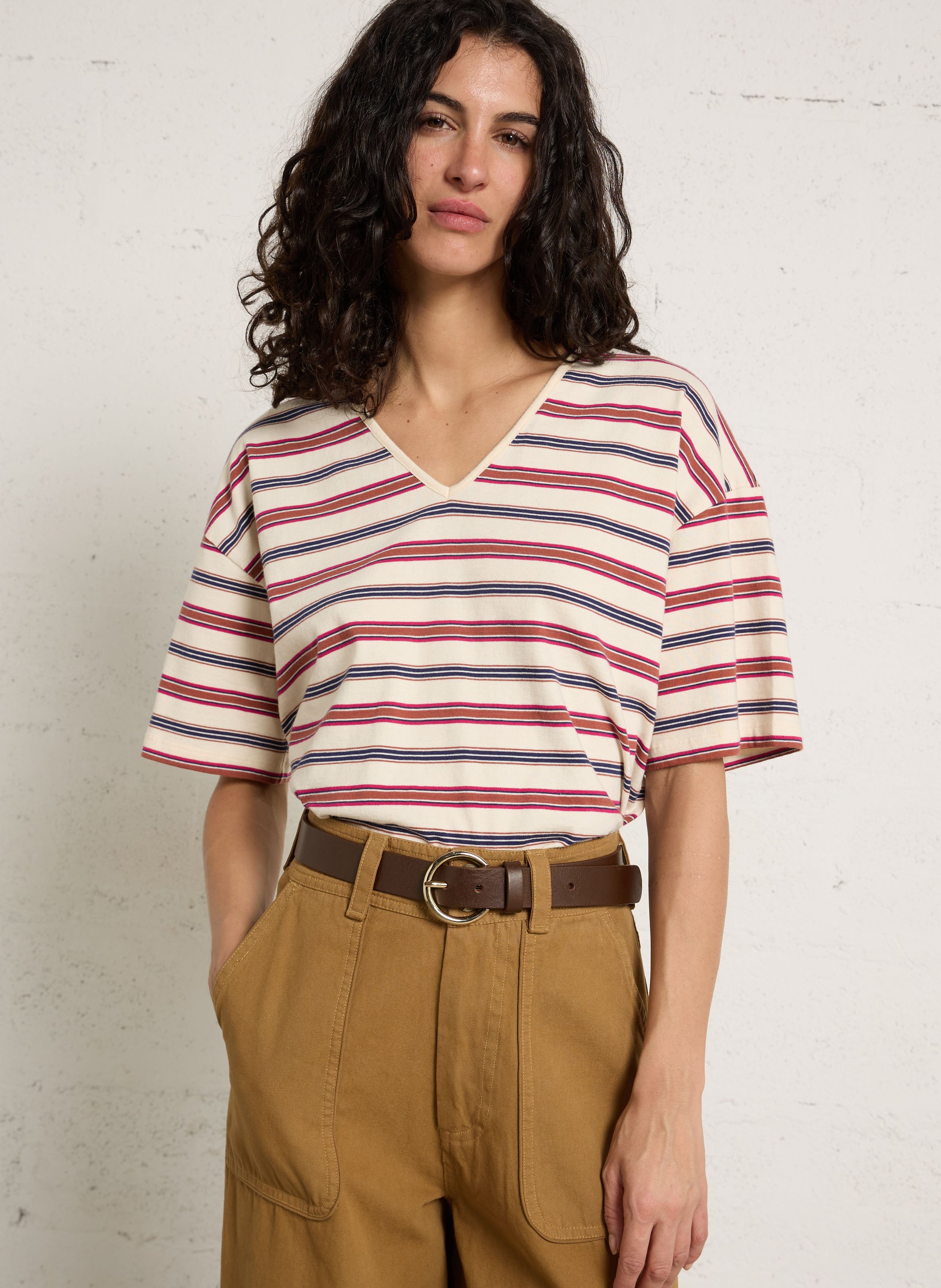 Ceinture en cuir LA PETITE ETOILE Marron