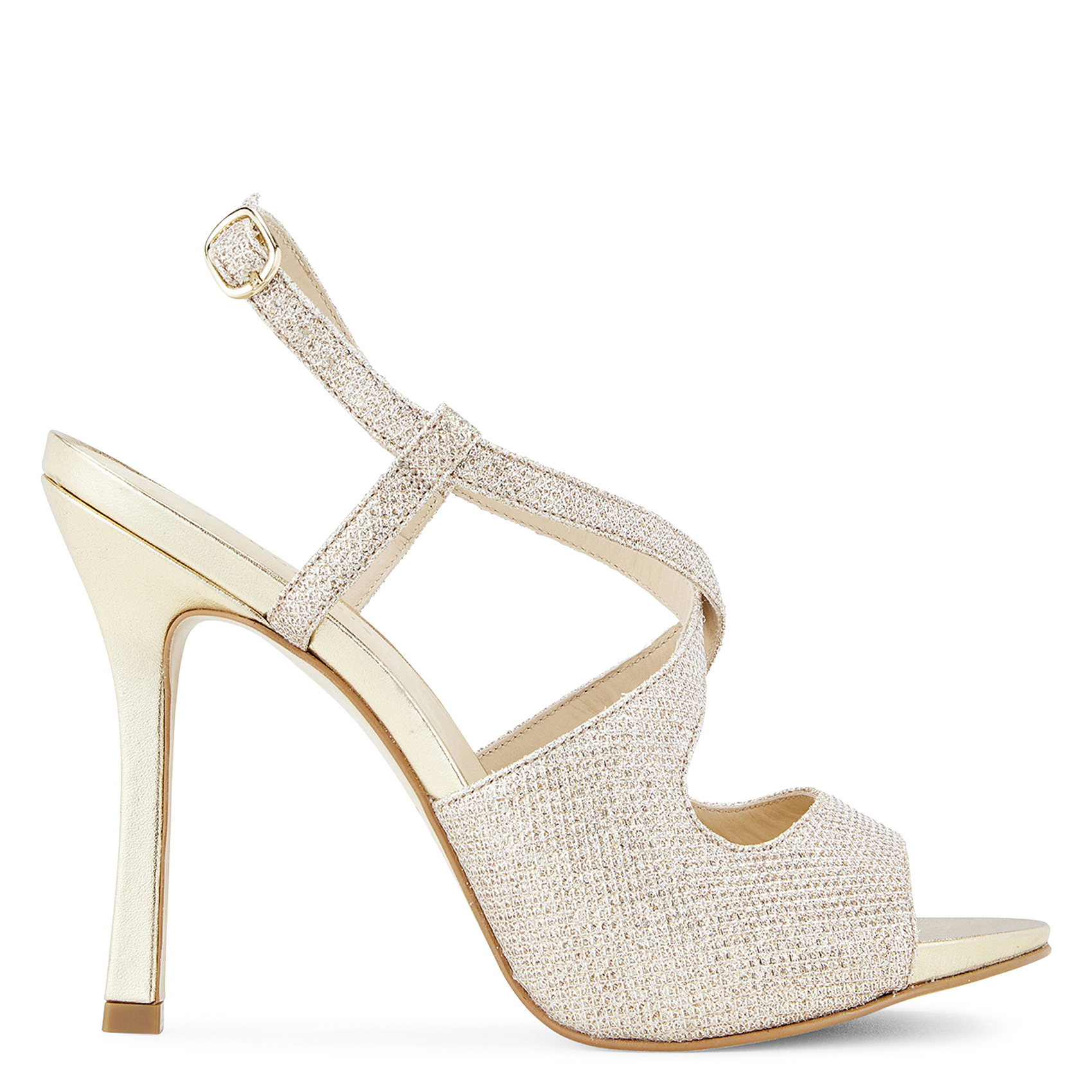 Hoge metallic sandalen COSMOPARIS Goudkleurig