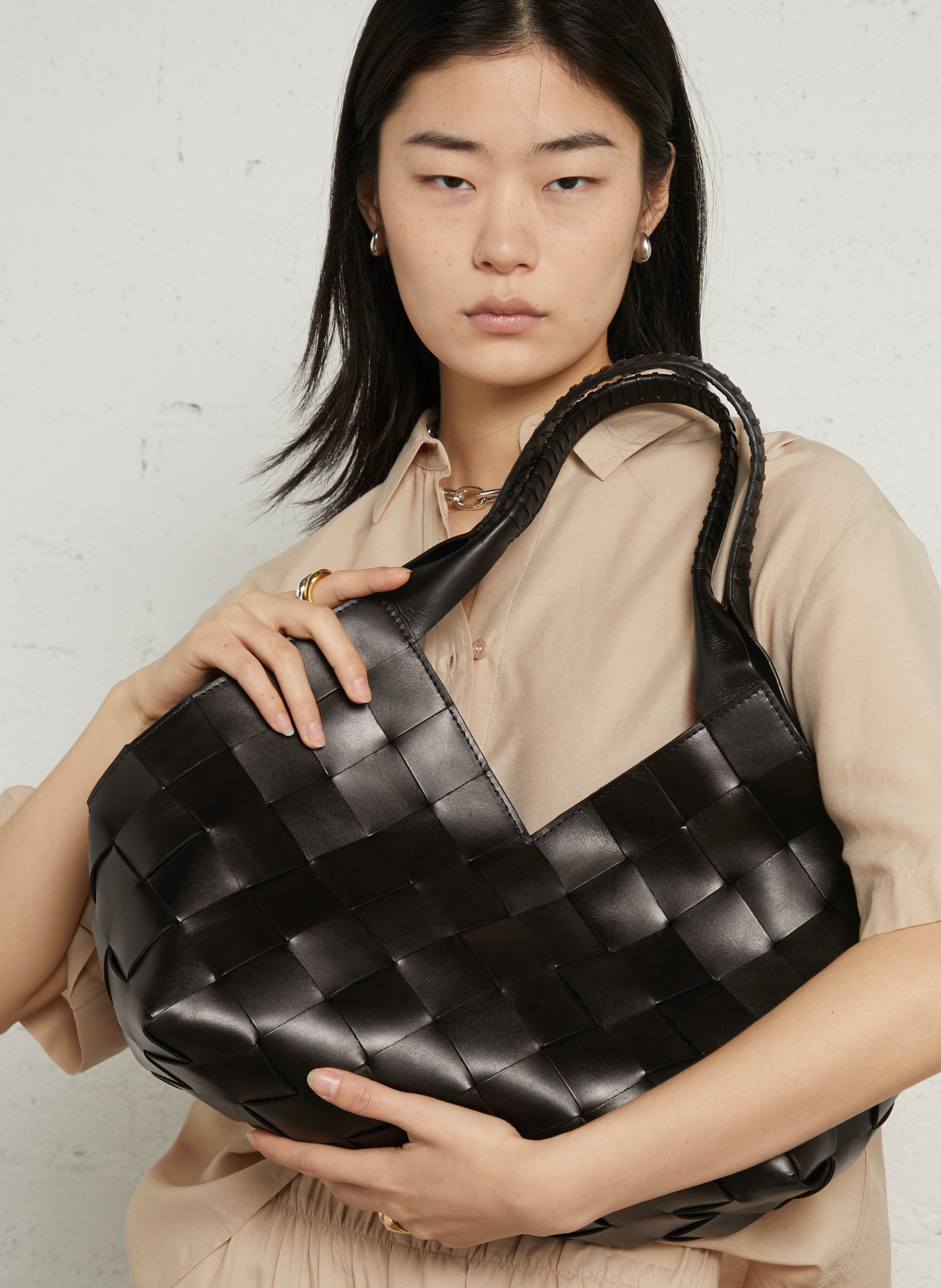 Bowlingtas van nerfleer met rits DRAGON DIFFUSION Zwart