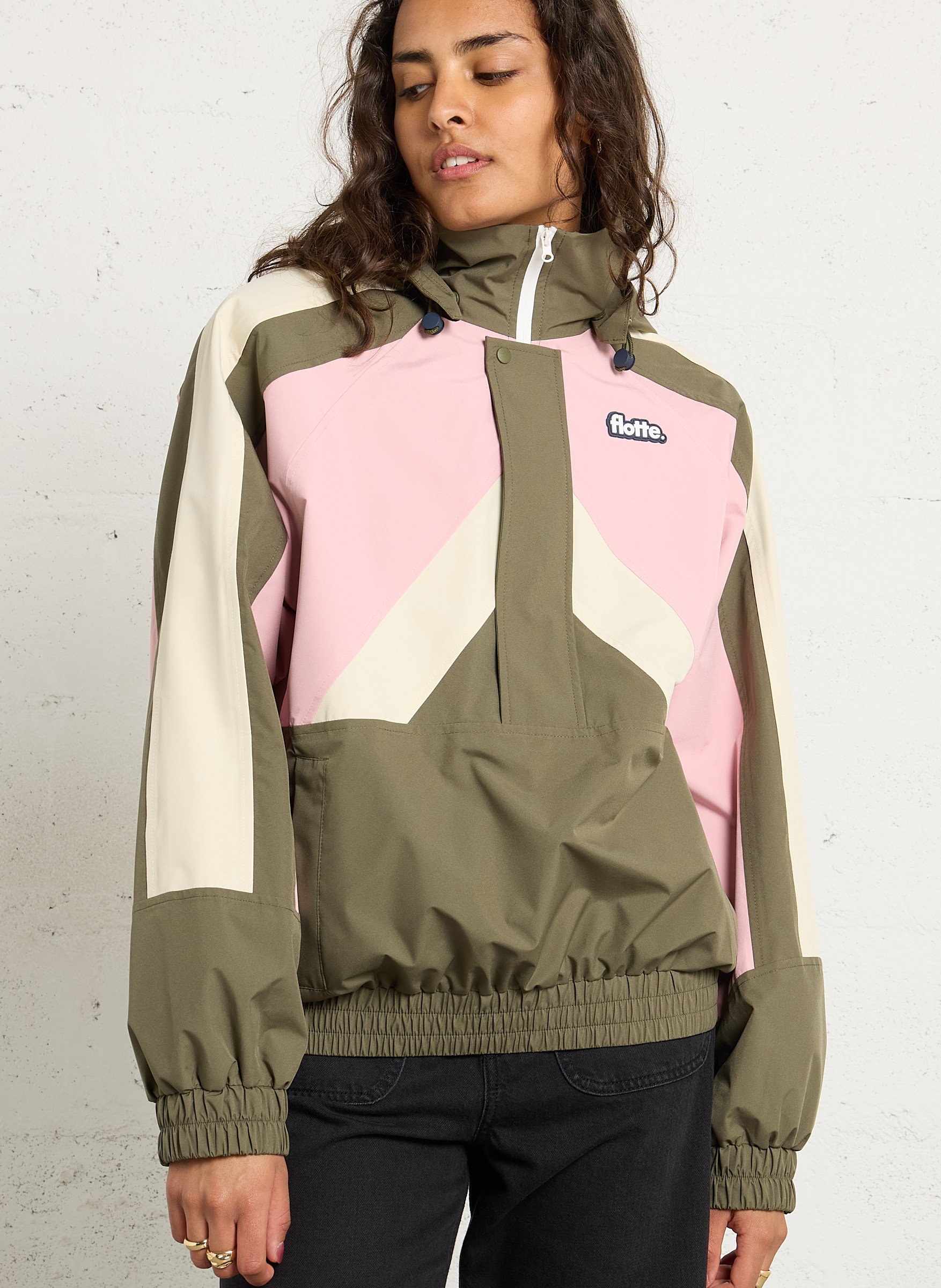 High-neck rainproof jacket FLOTTE