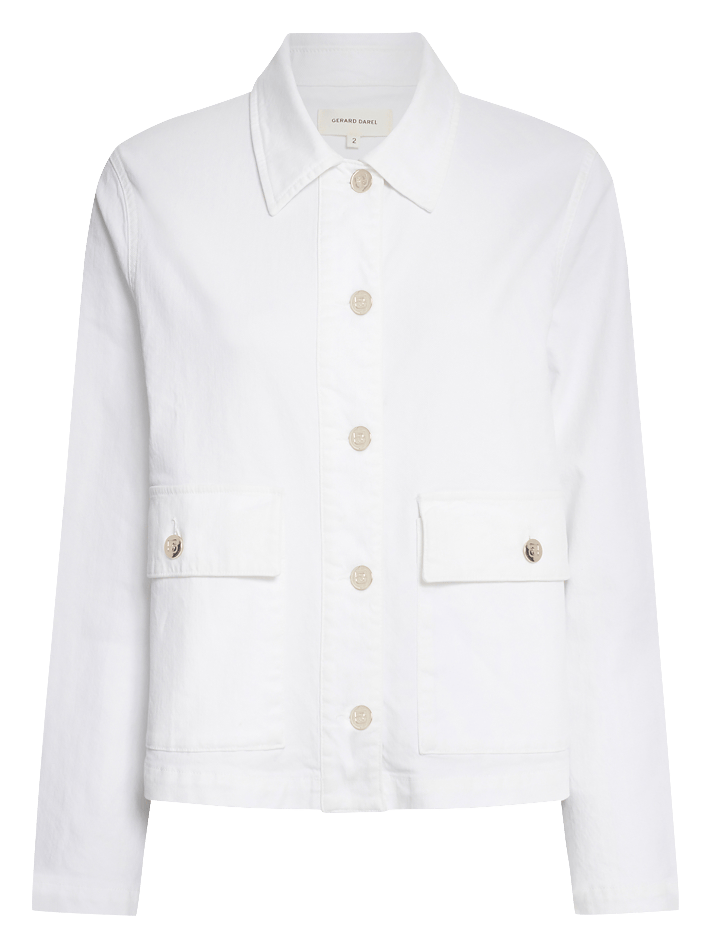 Veste droite boutonnée unie GERARD DAREL Blanc