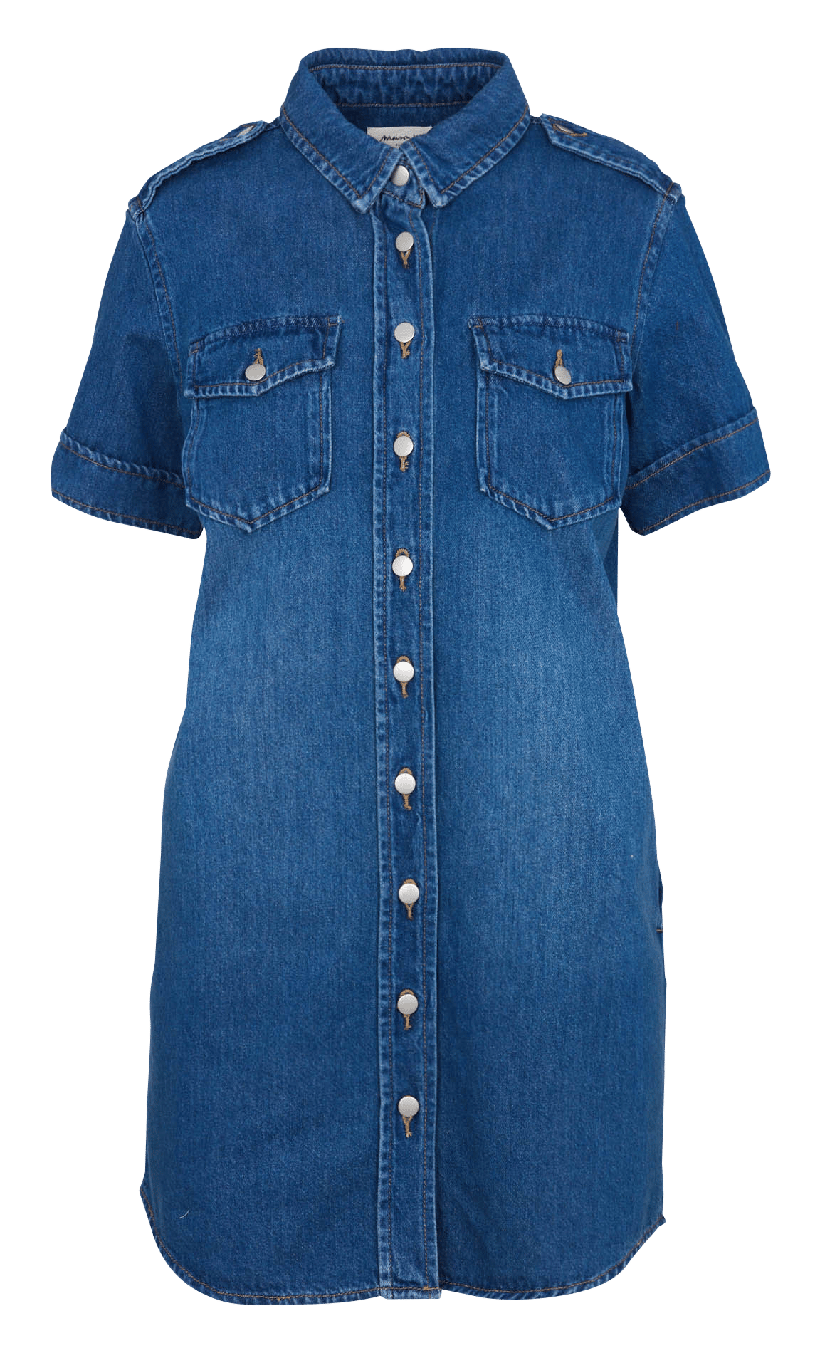 Robe courte boutonnée en jean MAISON 123 Bleu