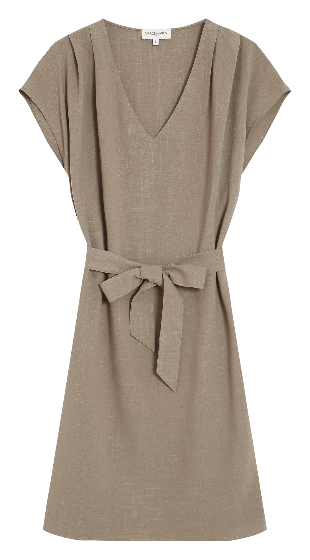 Robe courte col V GRACE ET MILA Vert