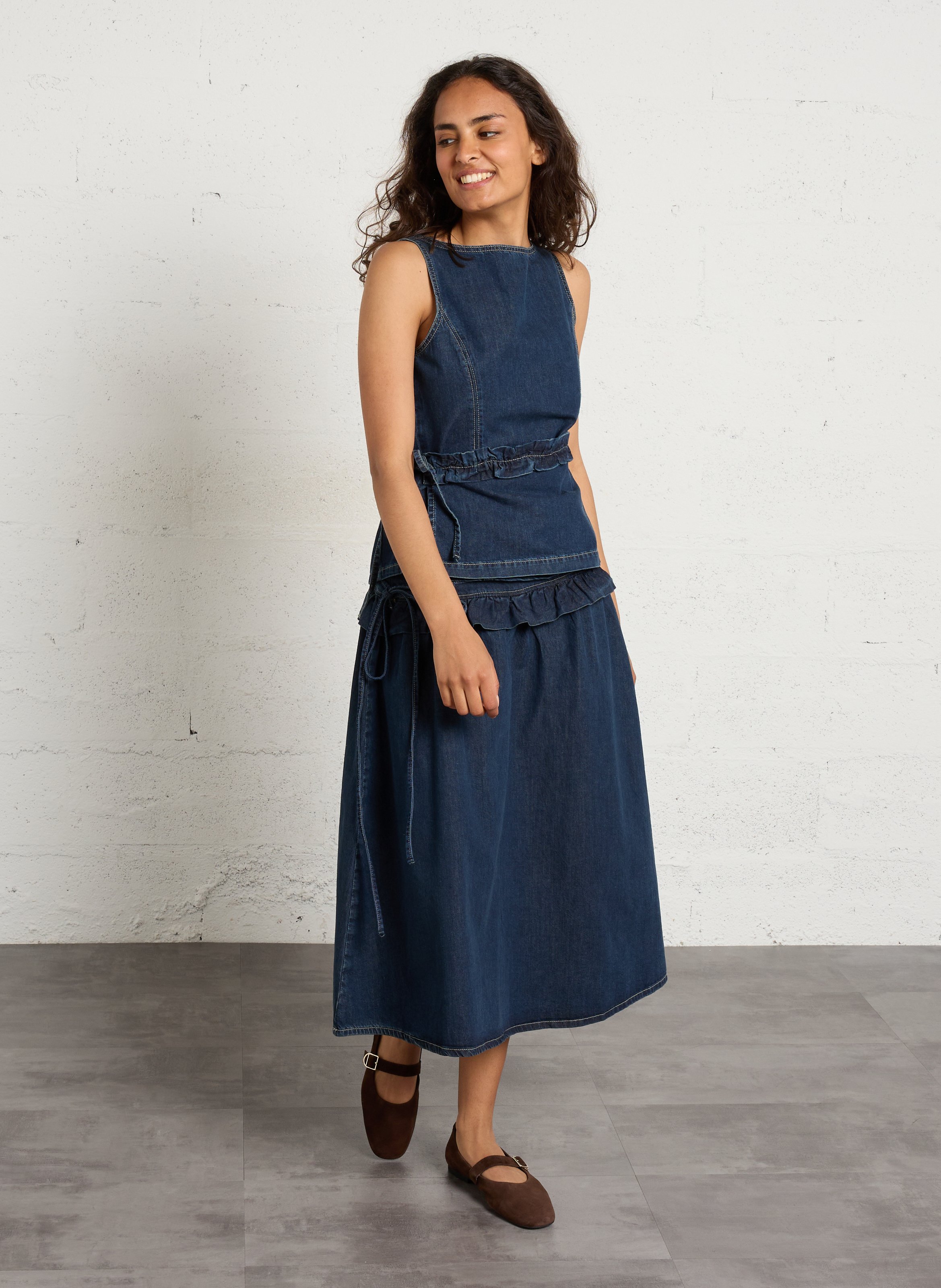 Ballerines en cuir VAGABOND Marron