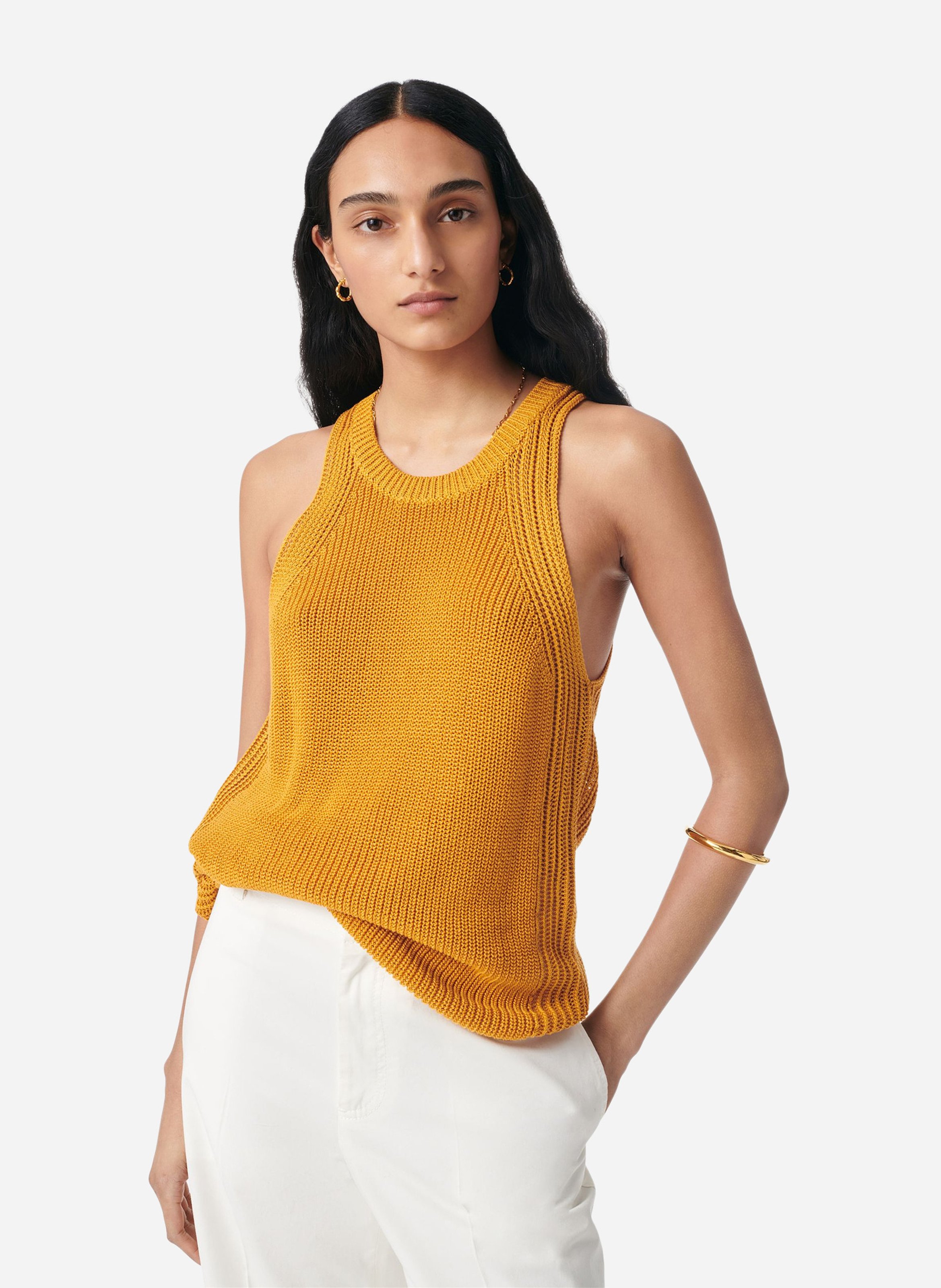 Aimee dotted Swiss top VANESSA BRUNO Yellow