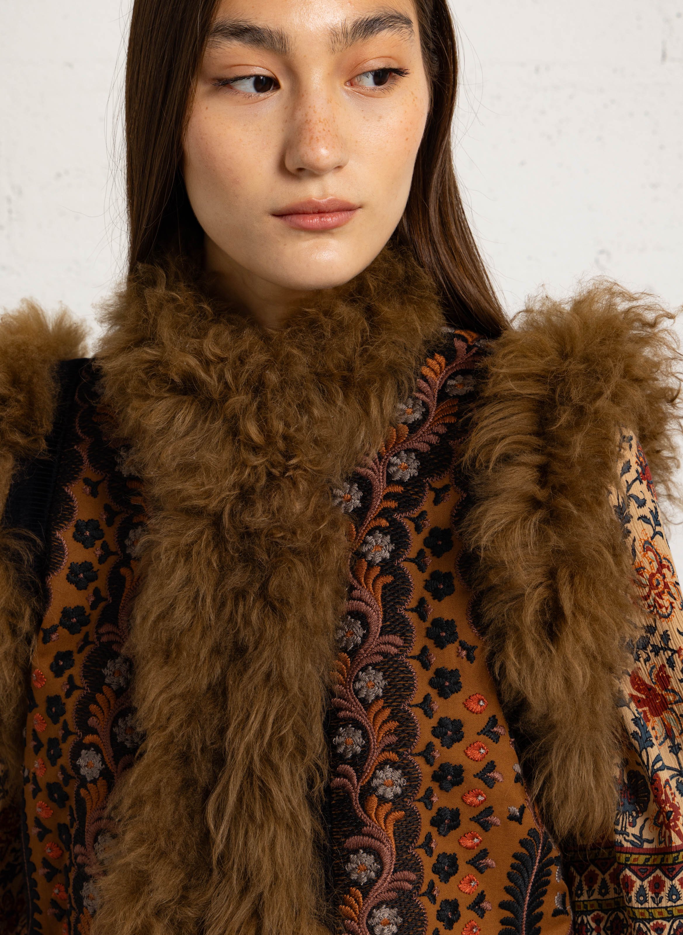 Bestickte Baumwolljacke | Braun ANTIK BATIK Damen