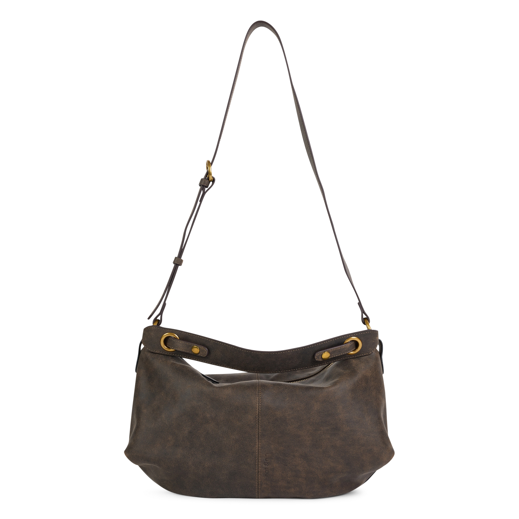 Schultertasche aus Leder NAT & NIN