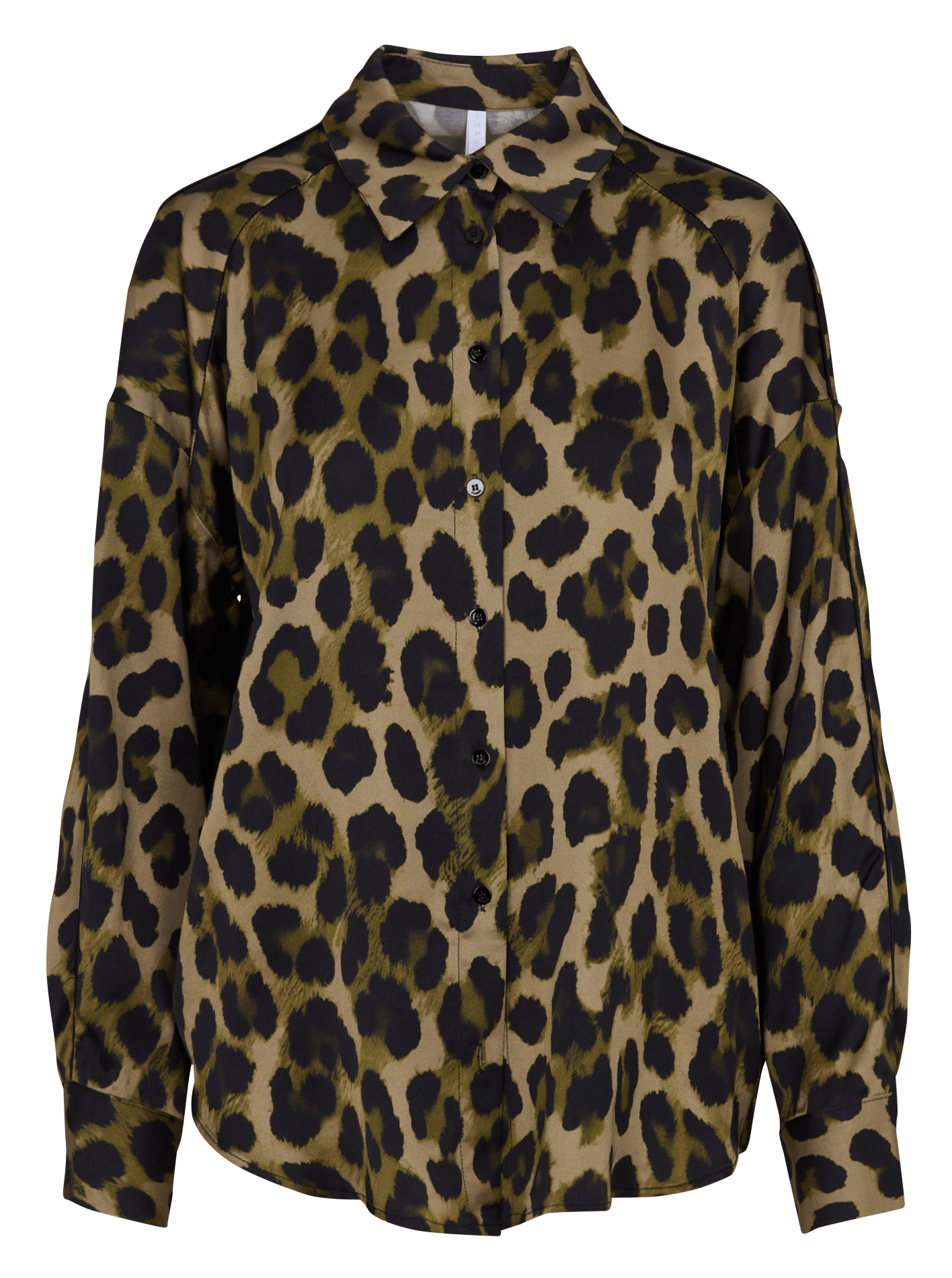 Animal print shirt with classic collar IMPERIAL Green
