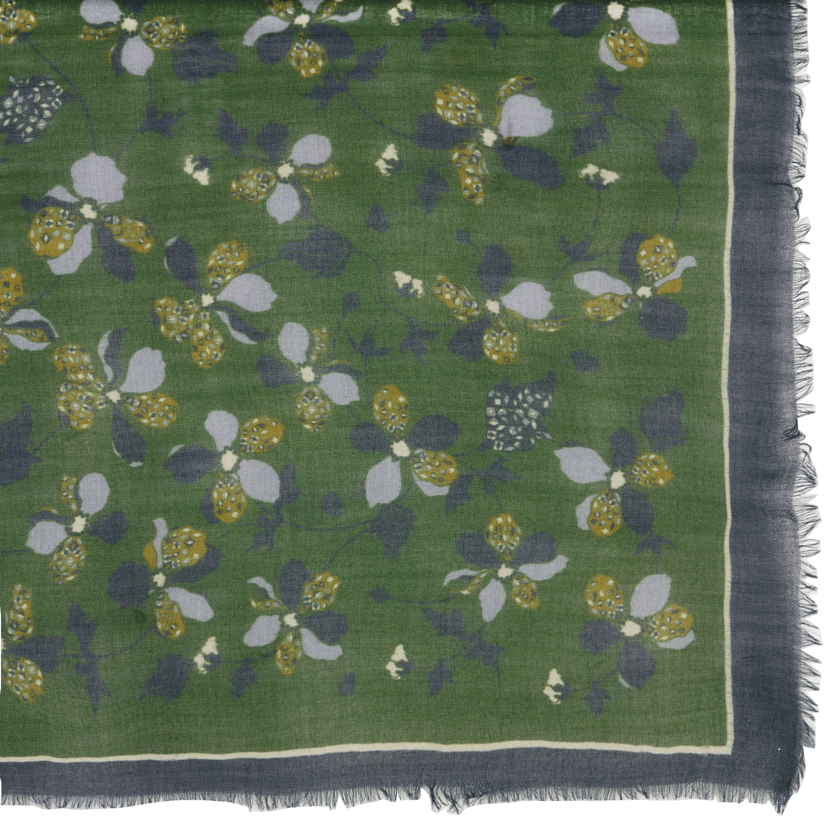 Printed wool scarf NICE THINGS Green