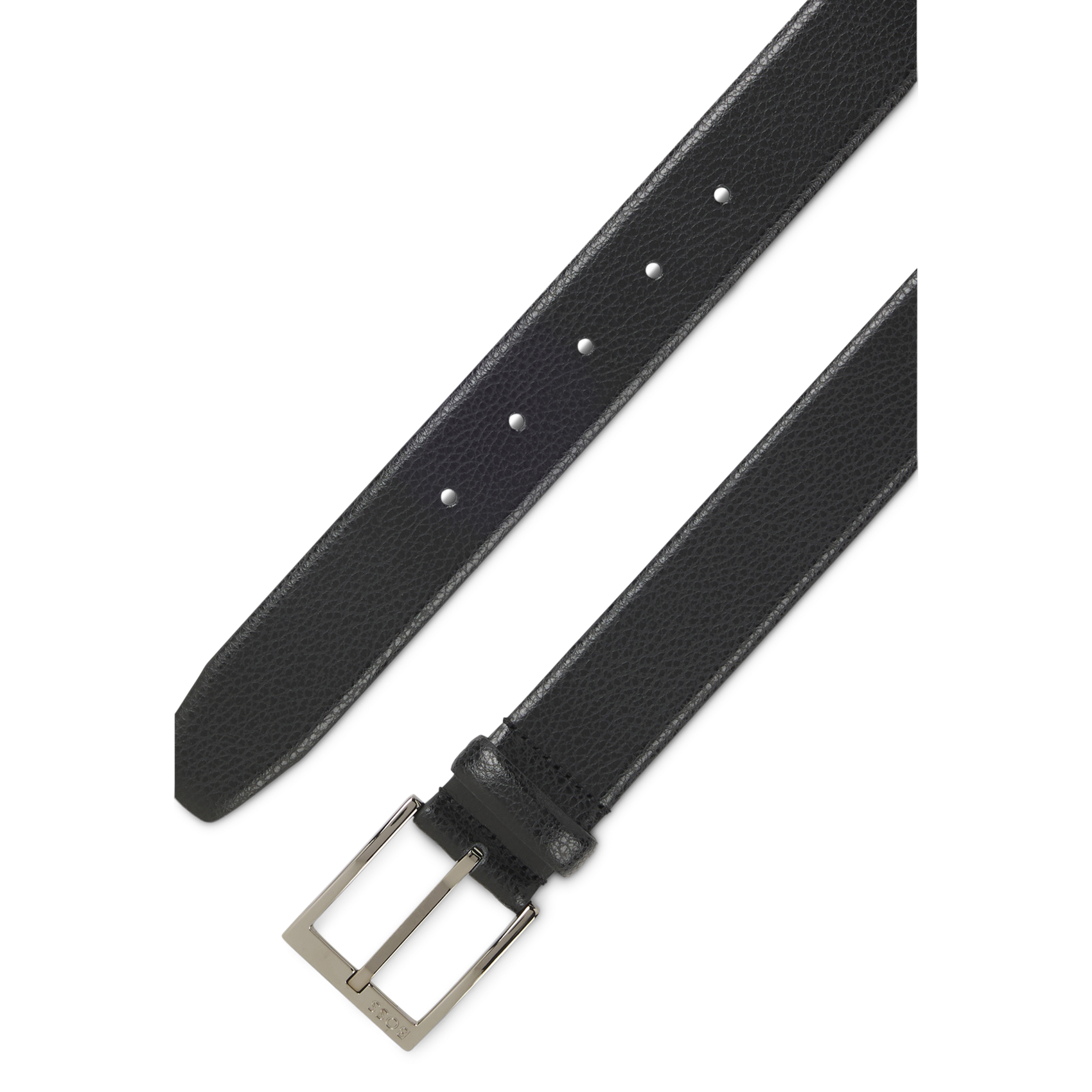 Leather belt BOSS Black