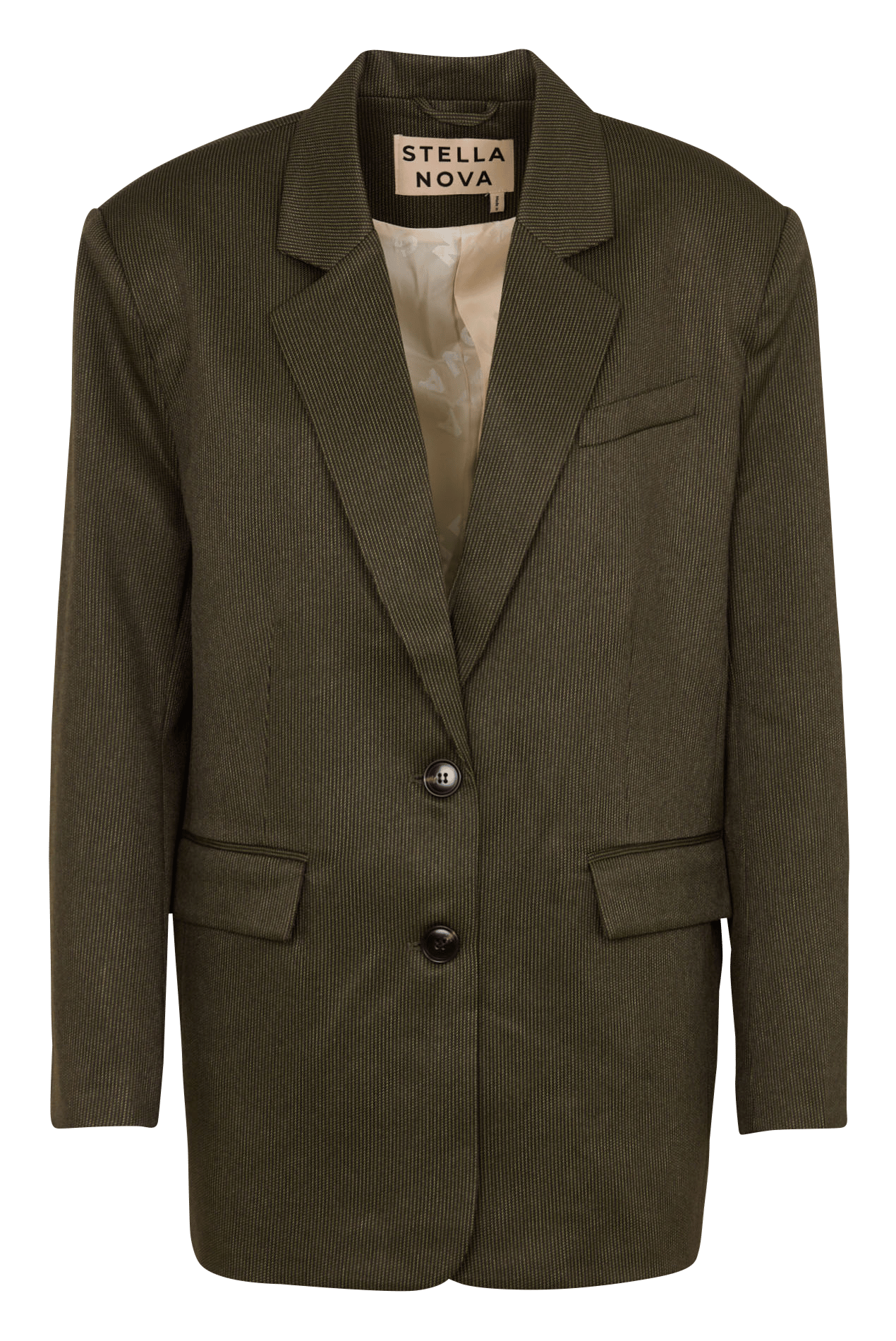 Oversized Tailored Collar Blazer STELLA NOVA Green