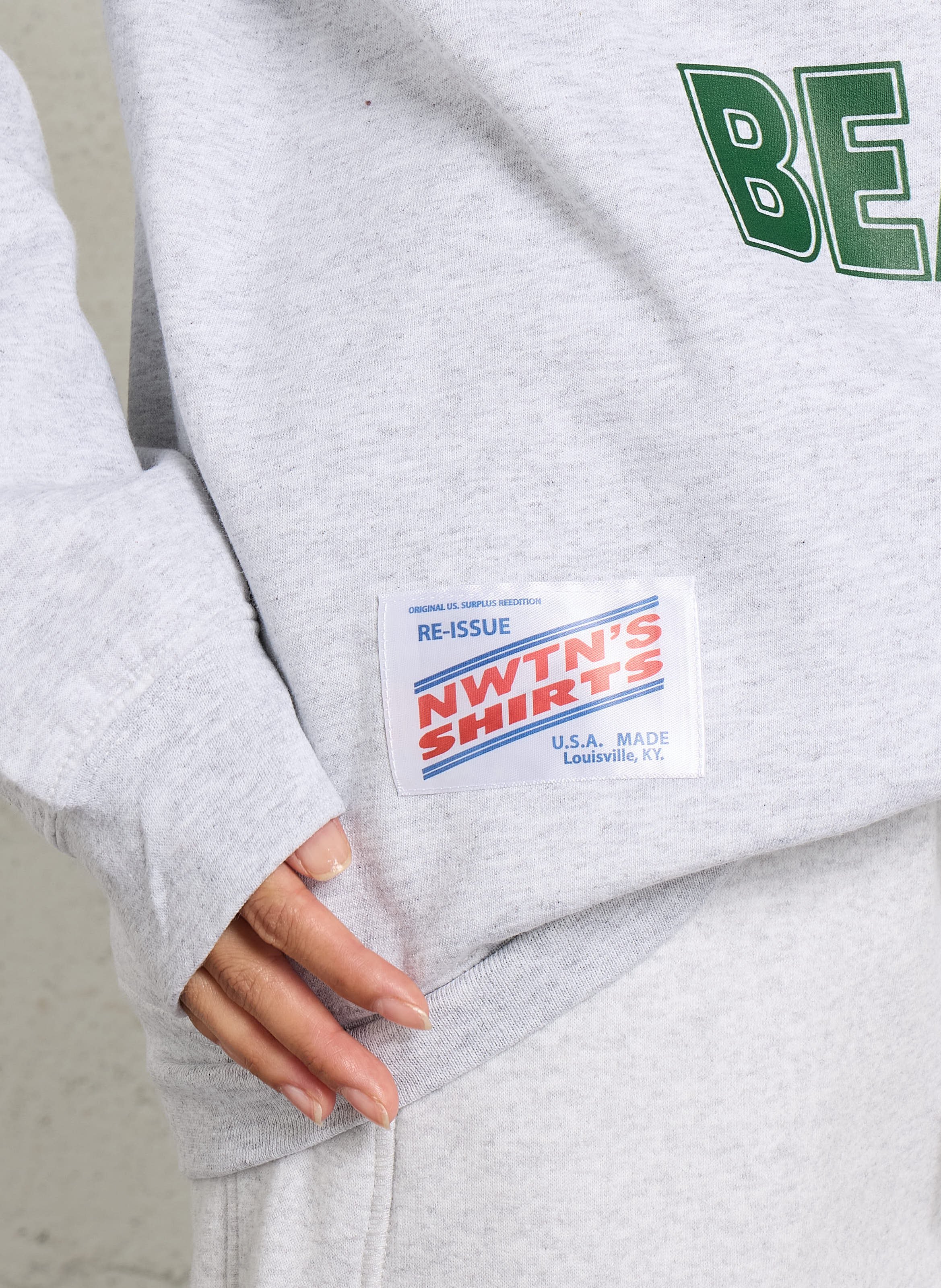 Sweat oversize en coton mélangé NEWTONE Gris