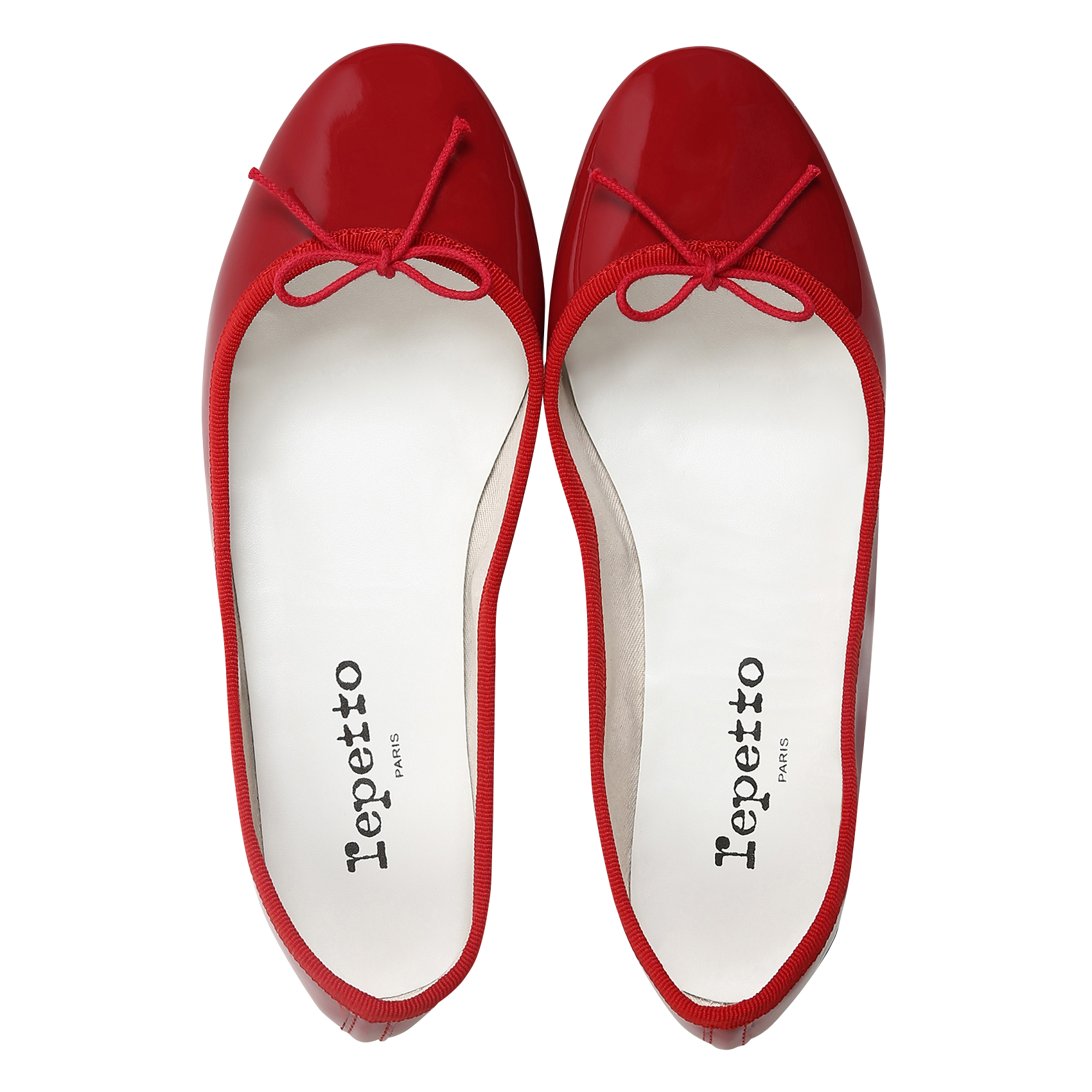 Ballerines vernies en cuir vernis REPETTO Rouge