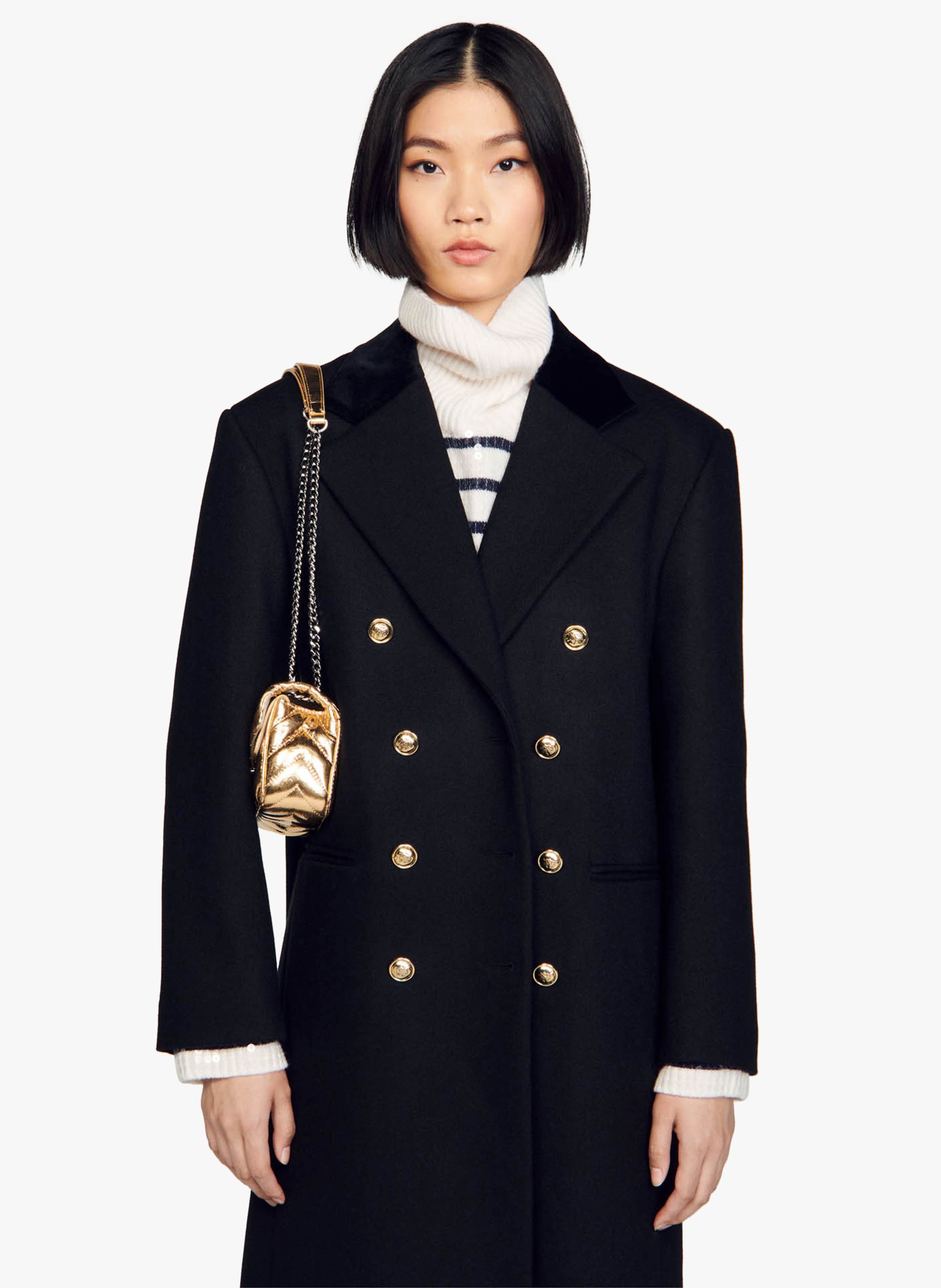 Sandro store black coat