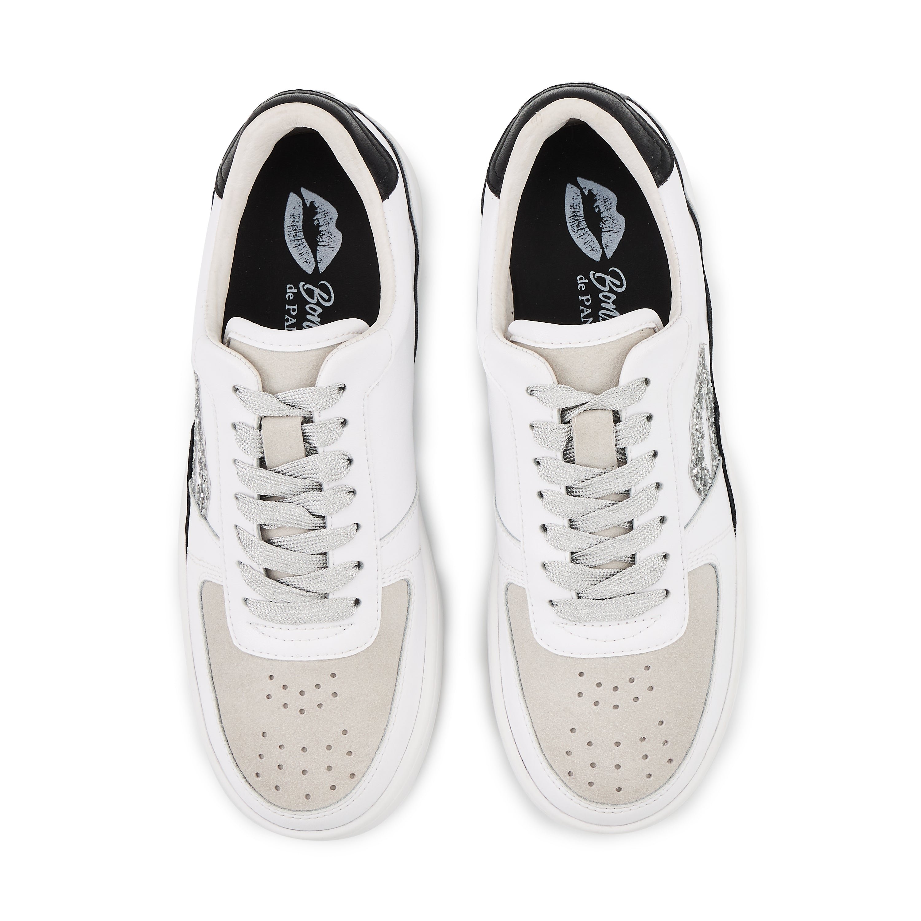 Leather sneakers BONS BAISERS PARIS White