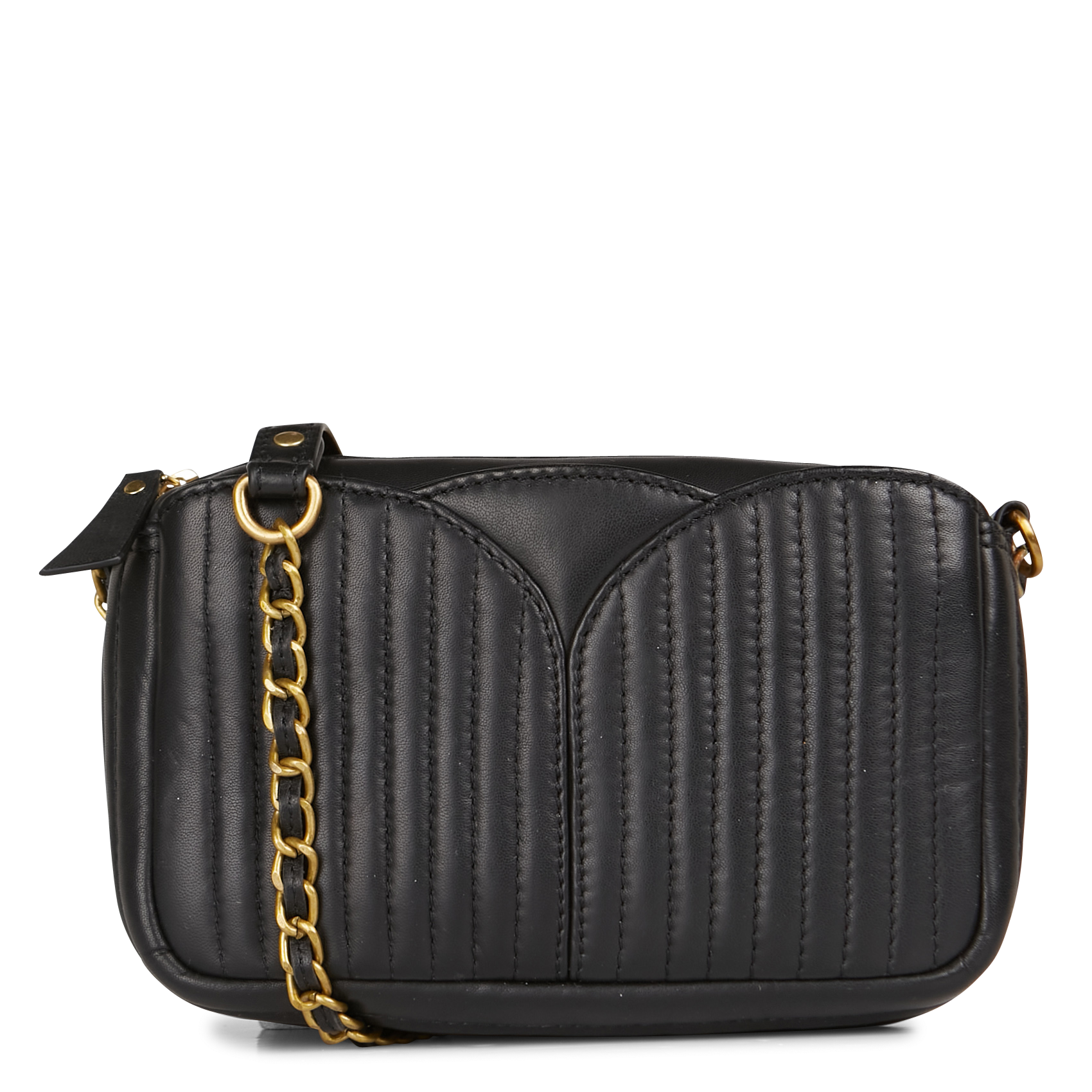 Goatskin shoulder bag SESSUN Black