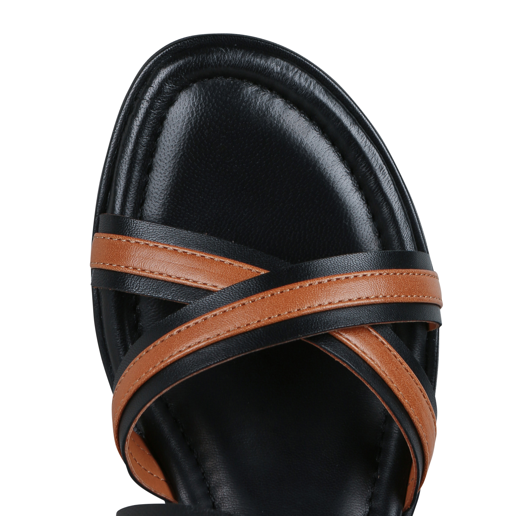 Heeled leather sandals BILLI BI Multicolored