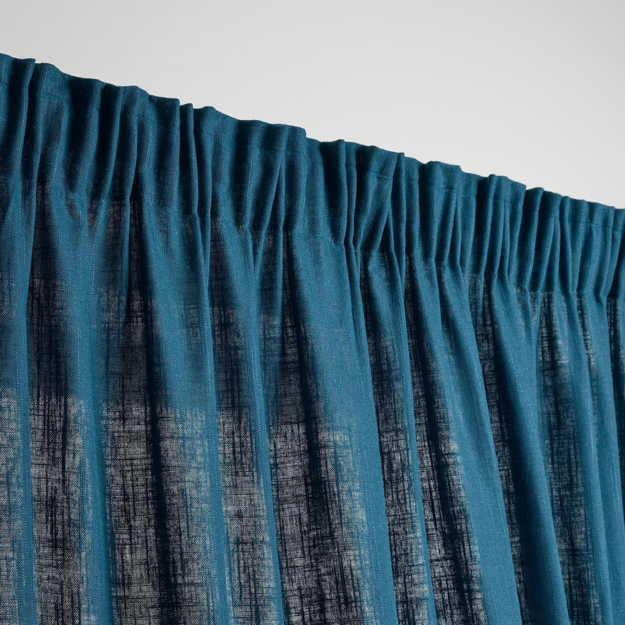 Curtain with gathering tape MADURA Blue