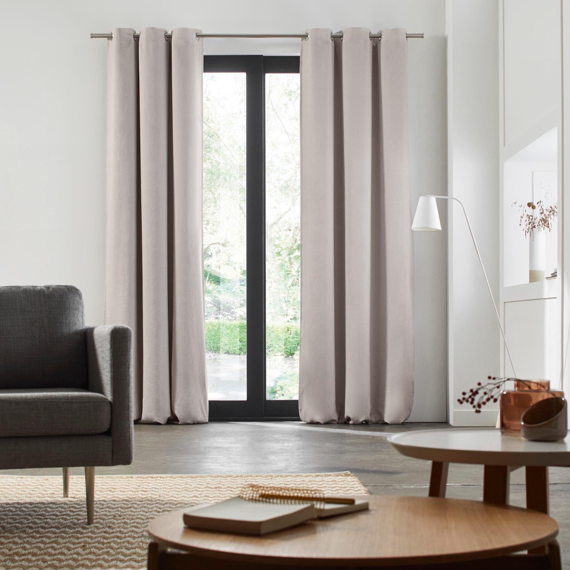 Lined black-out curtain with eyelets MADURA Beige