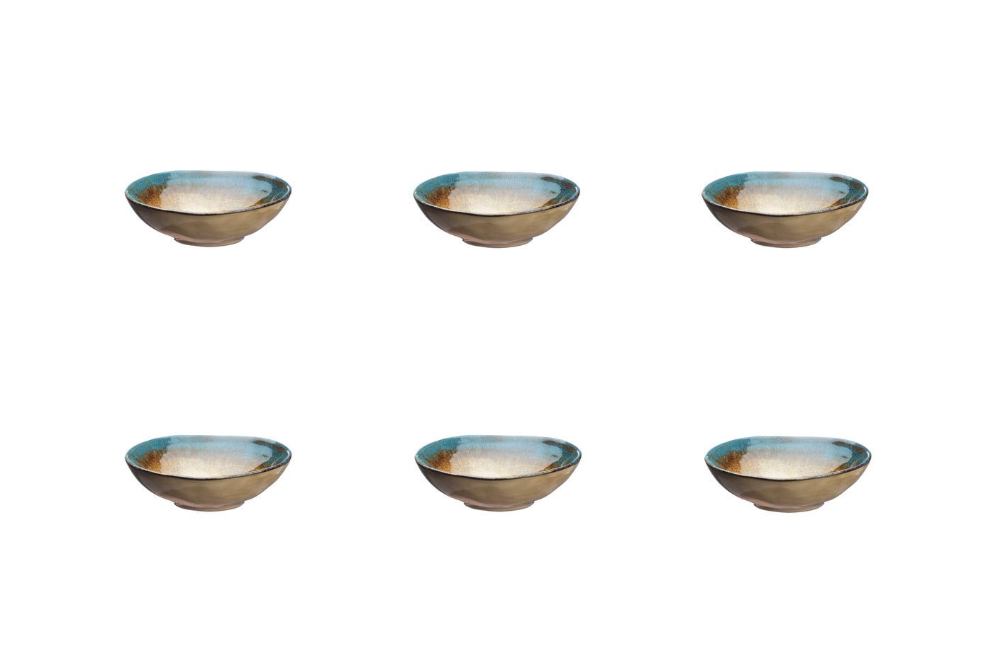 Island dish ø11.5cm - 6 pieces - land & sea BJORN Brown