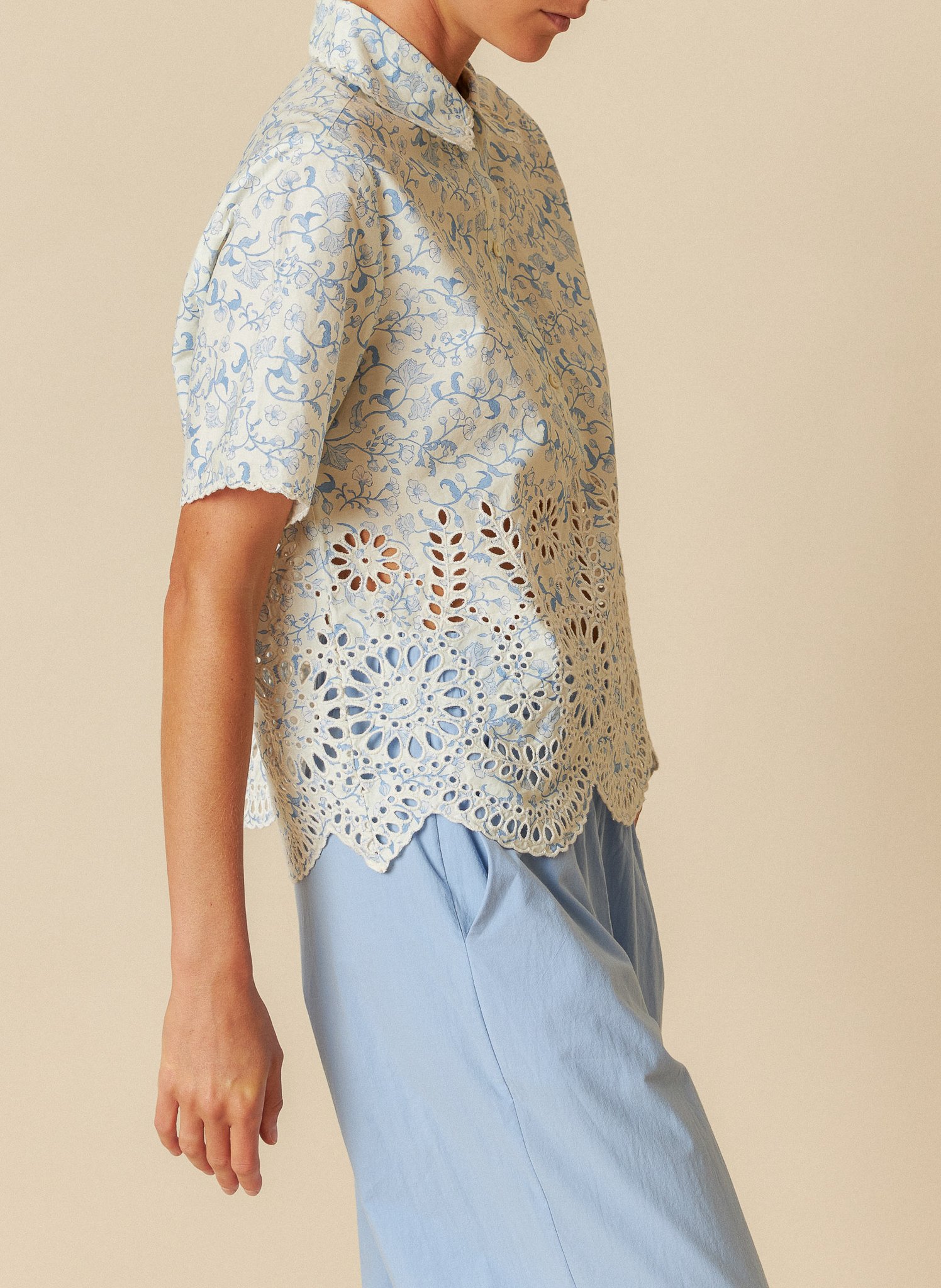 Cibelle printed shirt INDI & COLD Blue