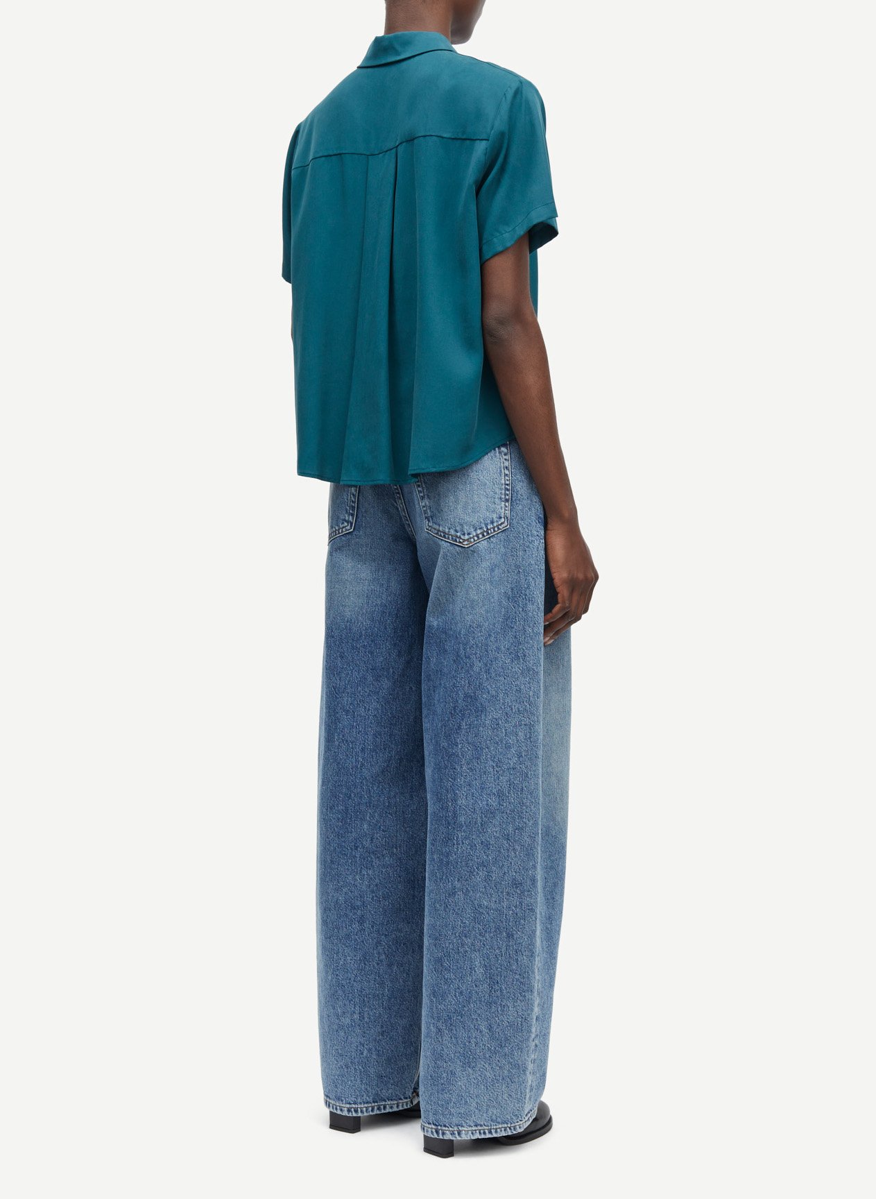 Chemise droite col classique  SAMSOE SAMSOE Bleu