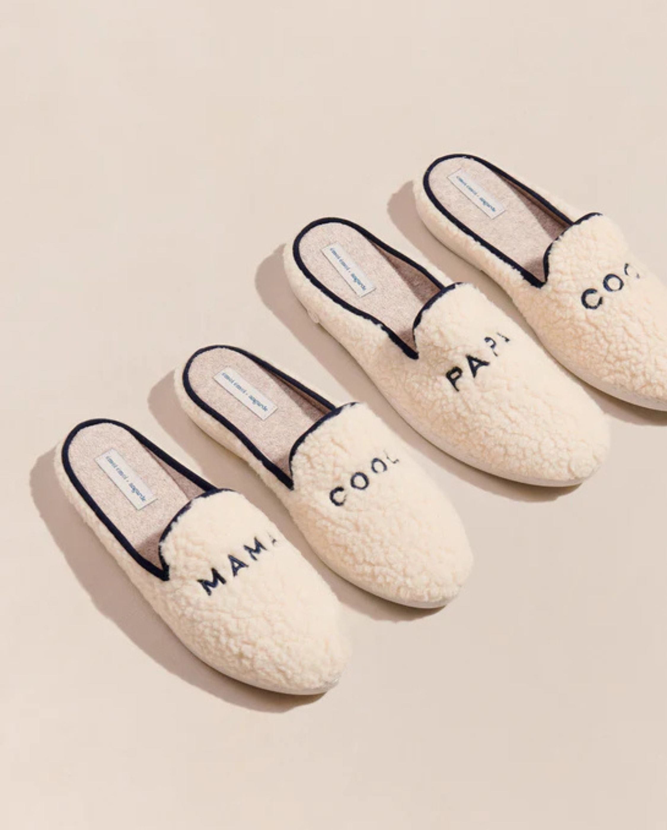 Women&#039;s mule &quot;mama cool,&quot; collaboration with émoi émoi. ANGARDE White