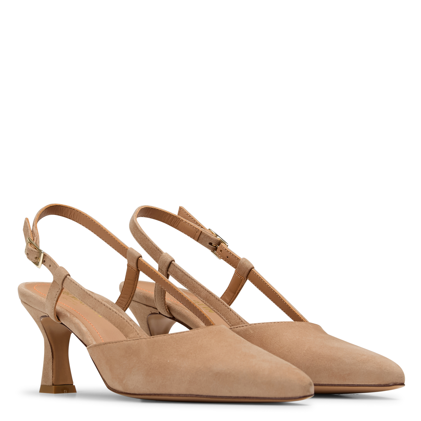 Escarpins en cuir velours JB MARTIN Beige