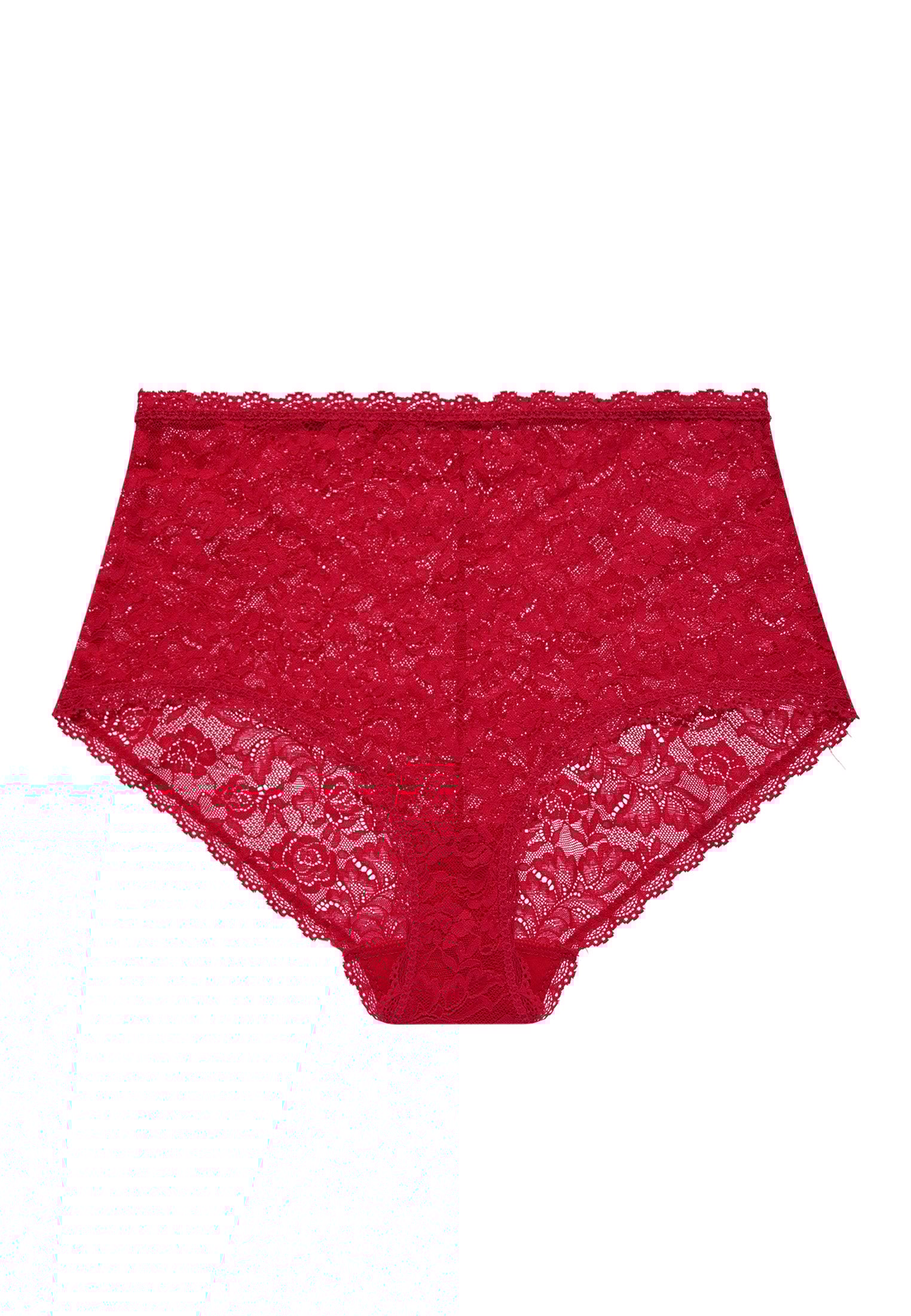 High-waisted lace panties AUBADE Red